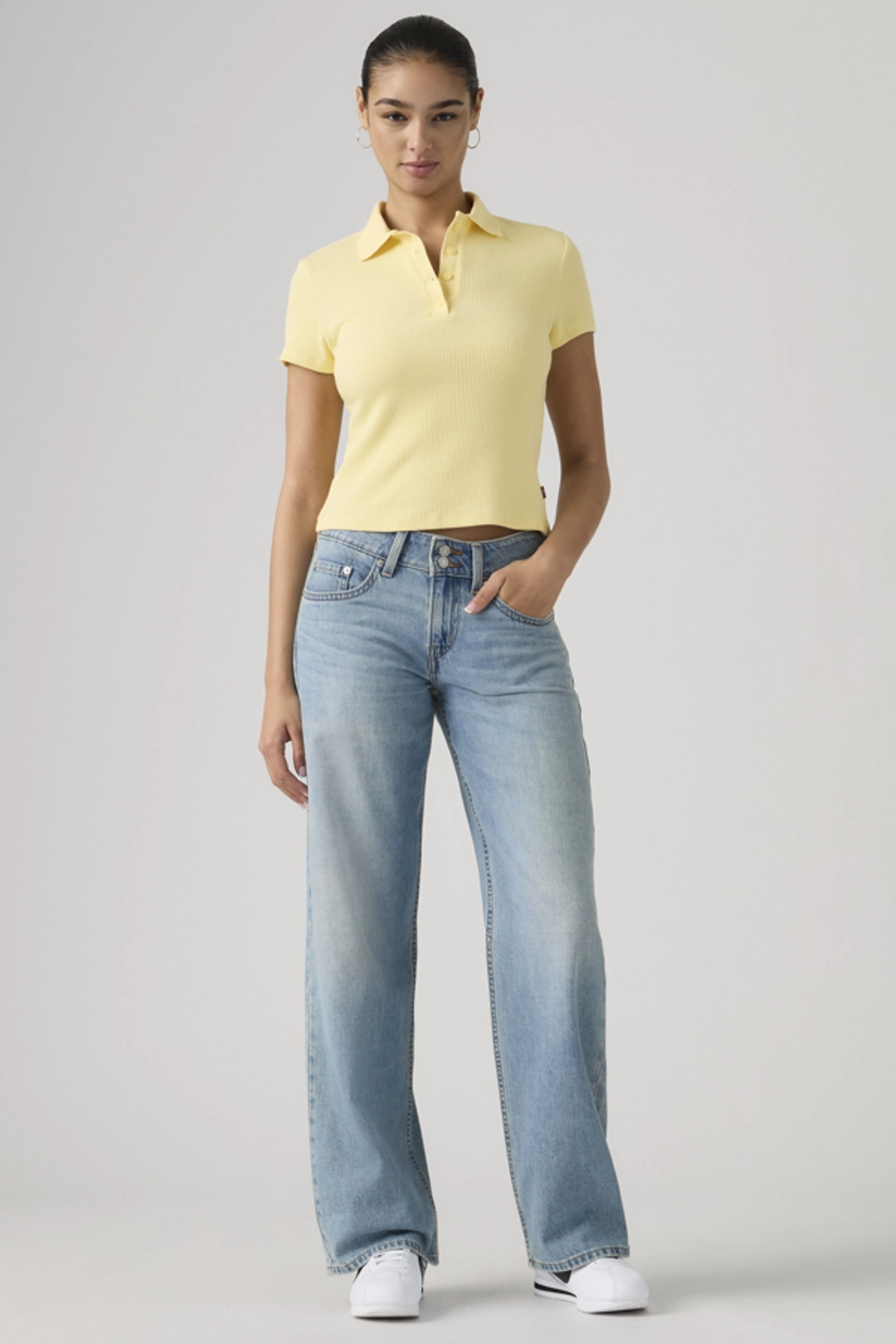 Levi's Jean Superlow Loose - Femme - Bleu / Abraided Art - 34X32