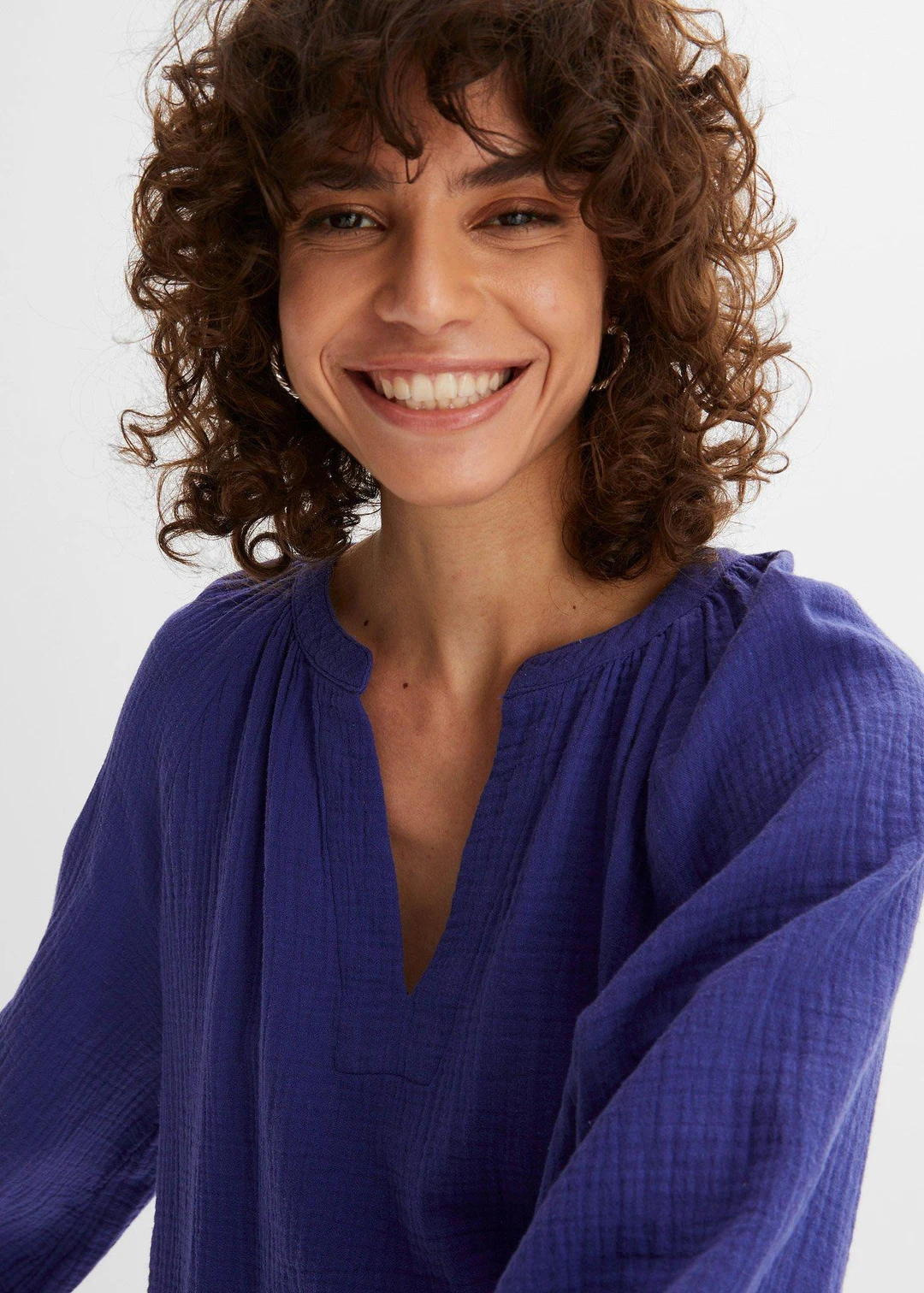 Blouse oversize en gaze de coton - 3