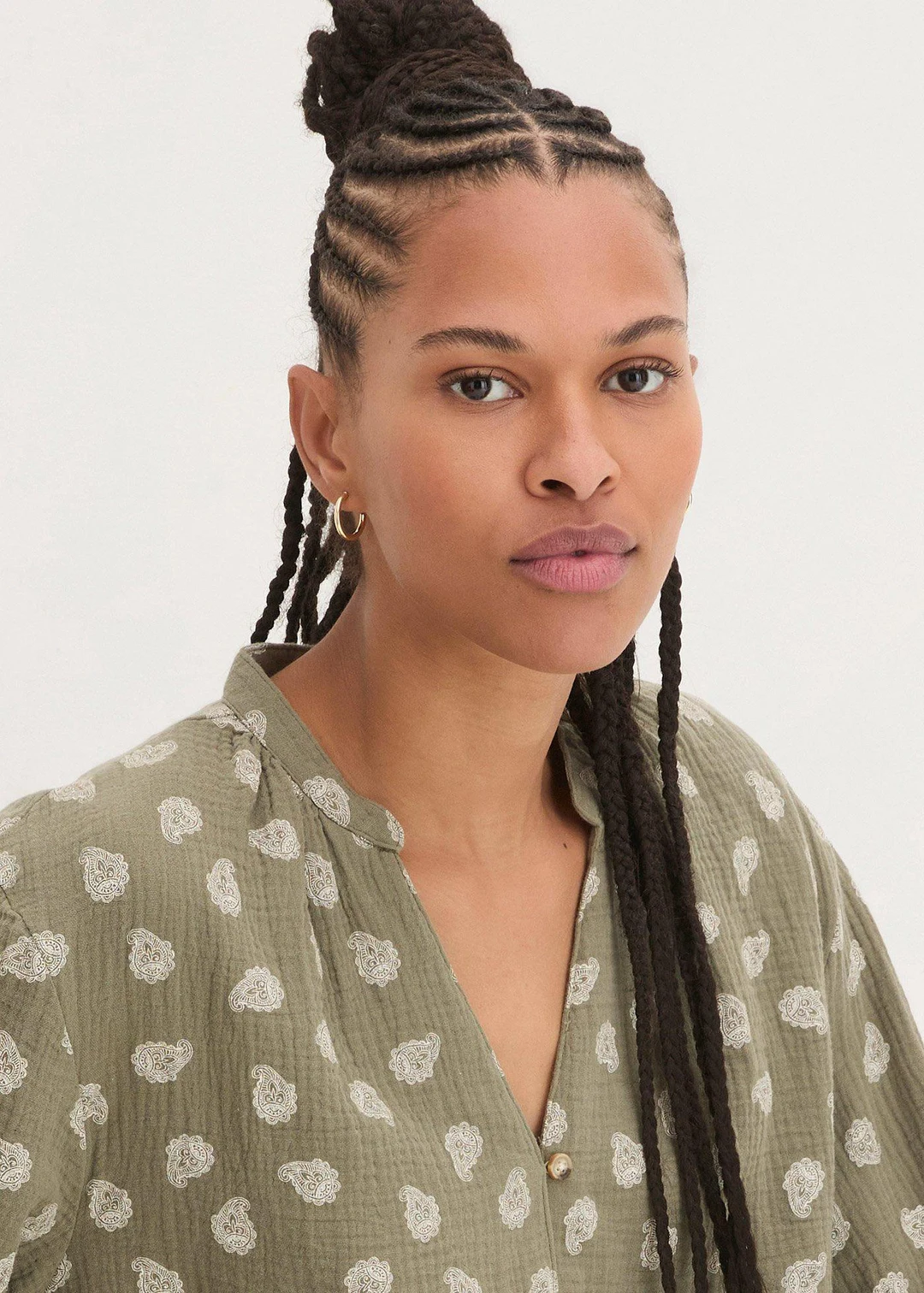 Blouse légère et oversize en gaze de coton - 3