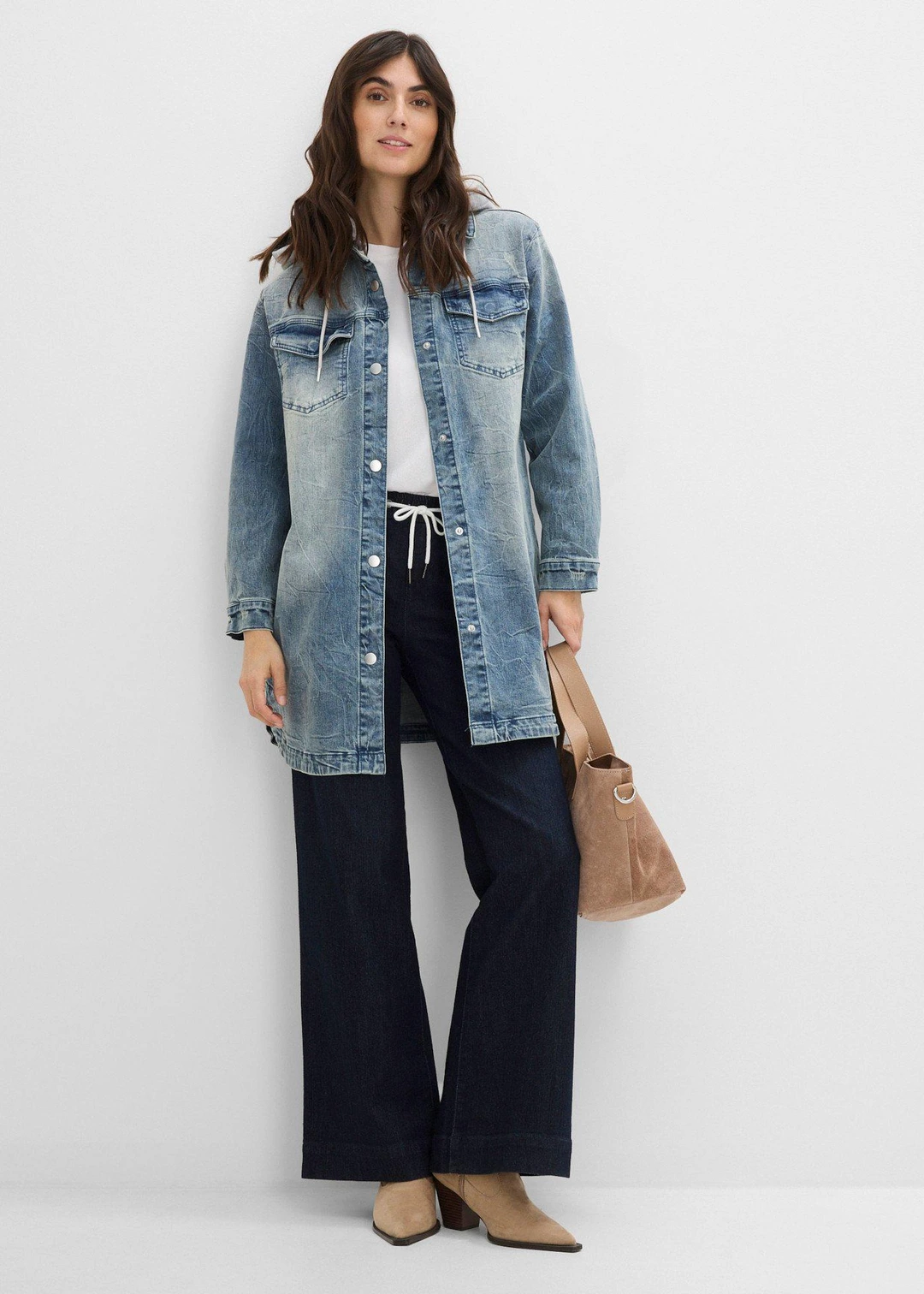 Veste en jean à capuche - 2