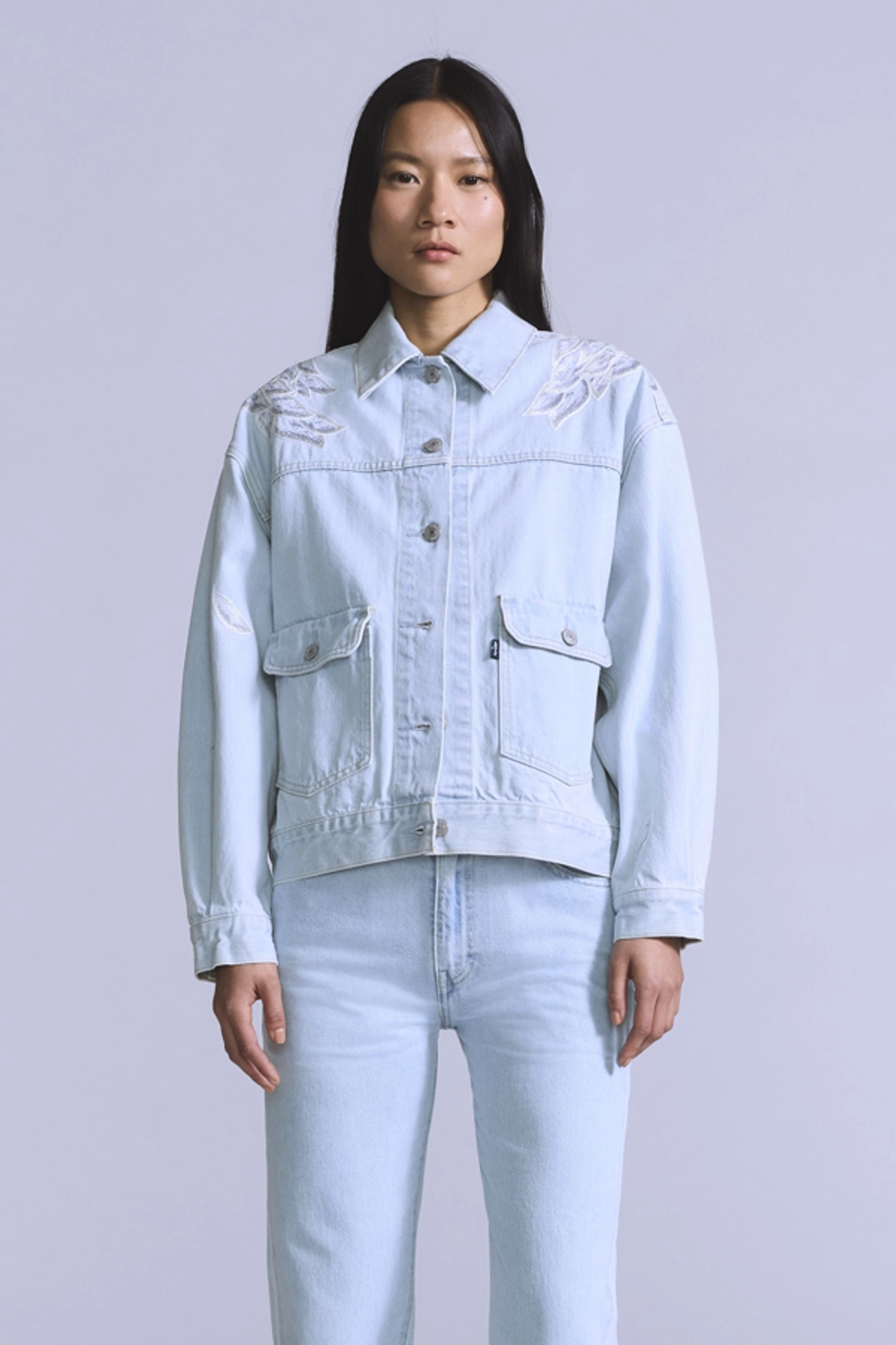 Levi's Veste Trucker Bliss - Femme - Bleu / Blue Sandyneck - XS - 2