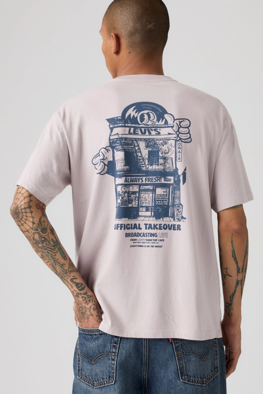 Levi's T Shirt Graphique Vintage - Homme - Noir / Jet Black - 2XL