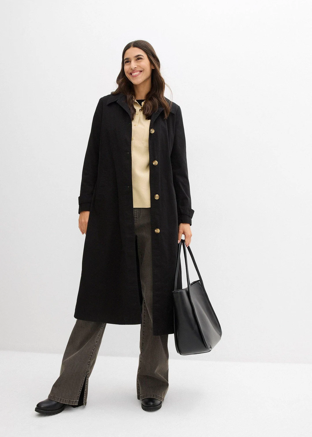 Manteau esprit trench à capuche amovible - 2