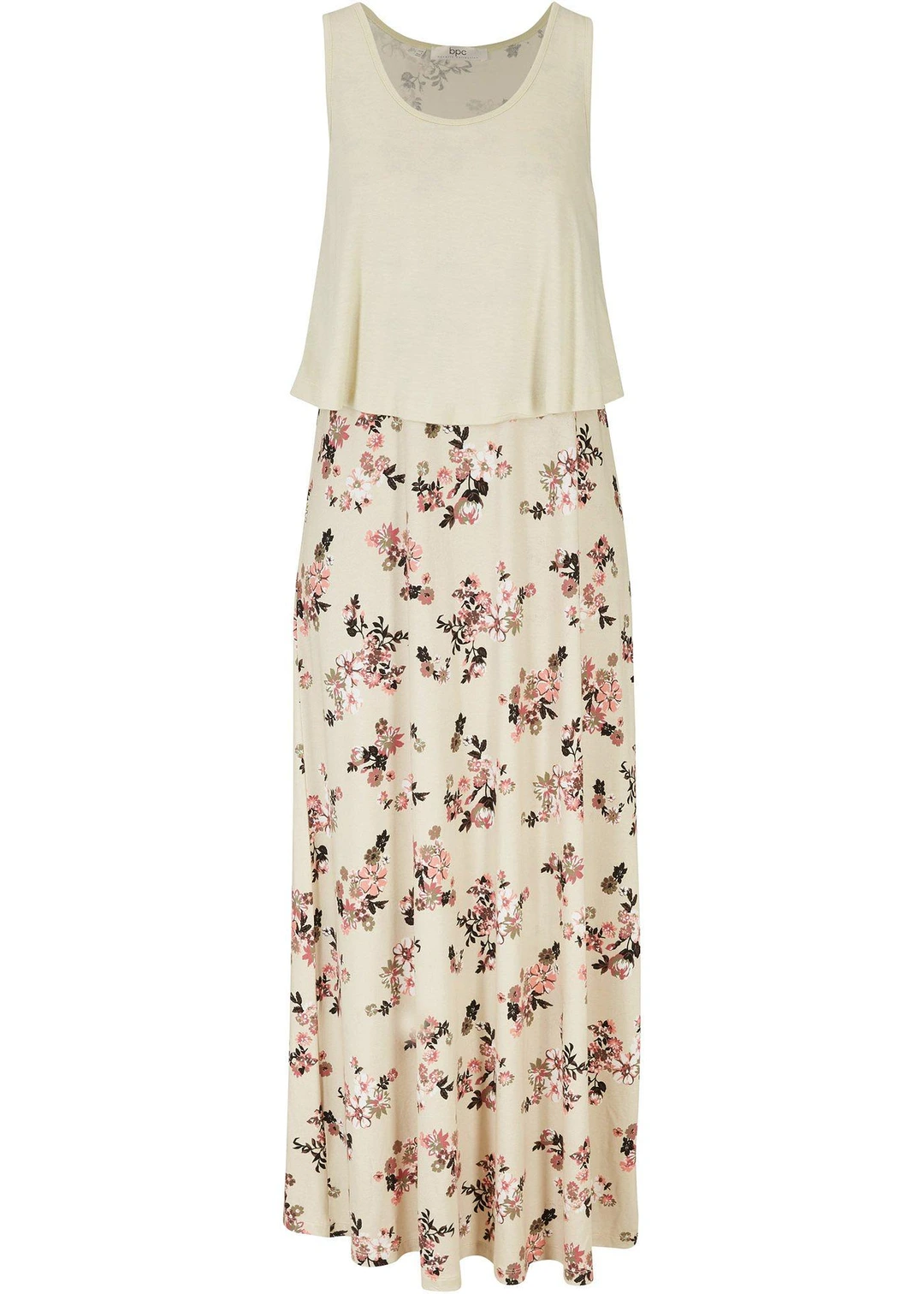 Robe longue en jersey viscose