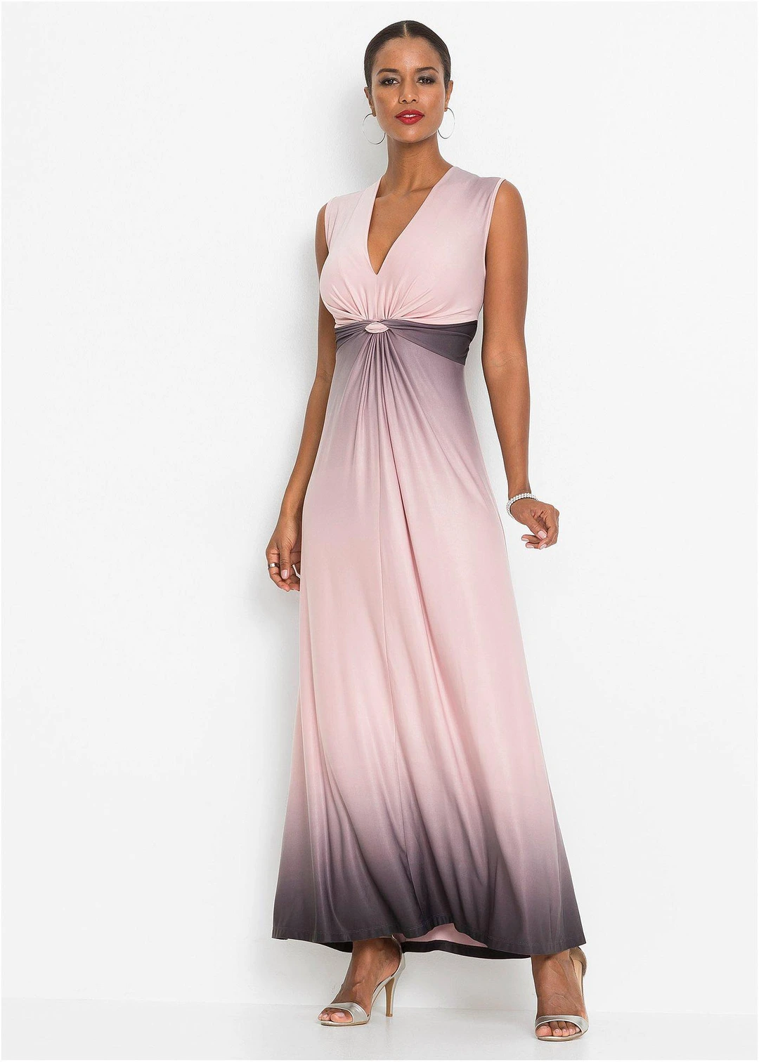 Robe drapée en jersey