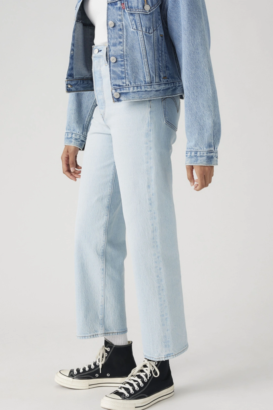 Levi's Jean Droit Ribcage Cheville - Femme - Bleu / Dance Around - 34X29 - 2