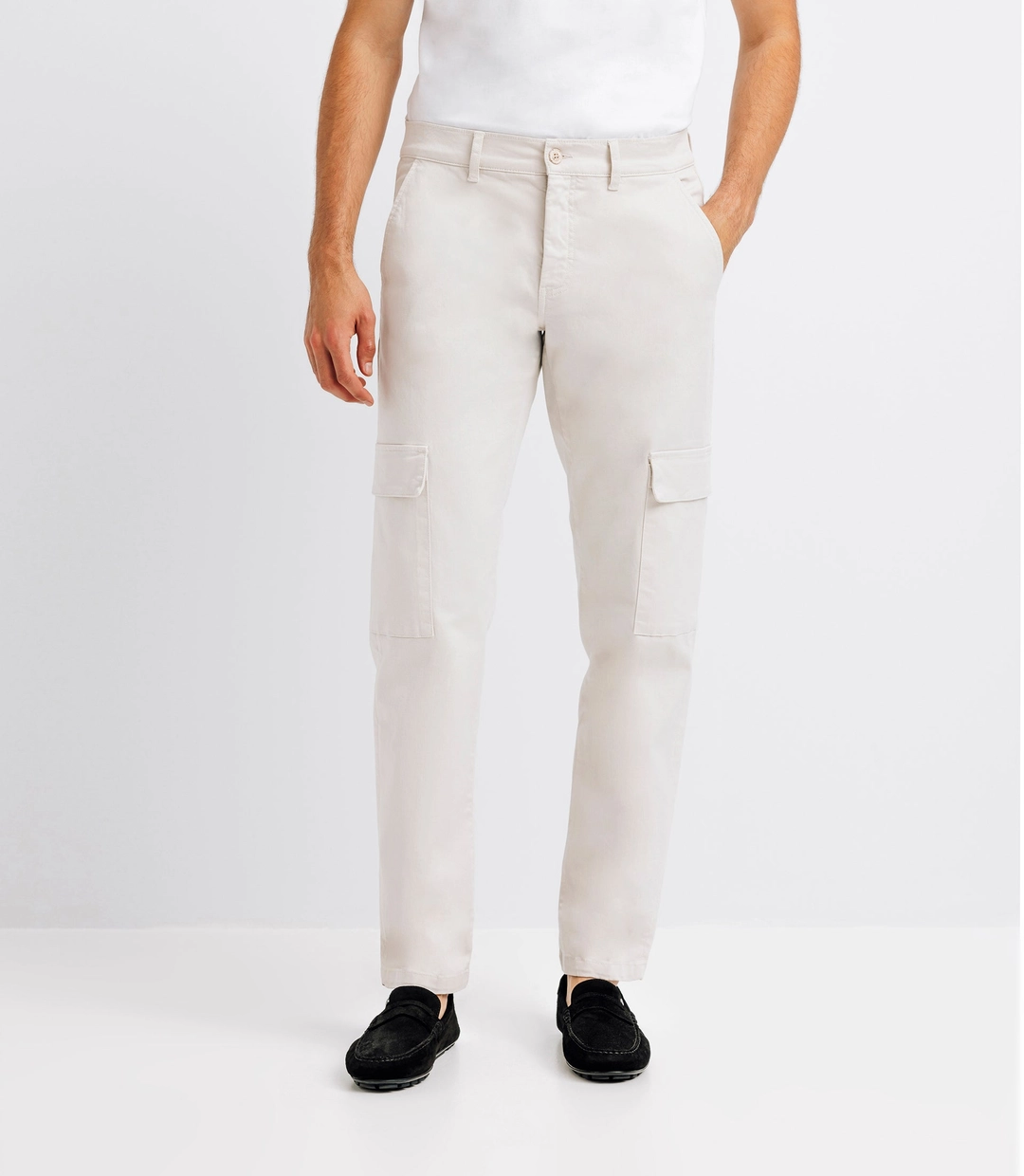 IZAC - Pantalon cargo écru