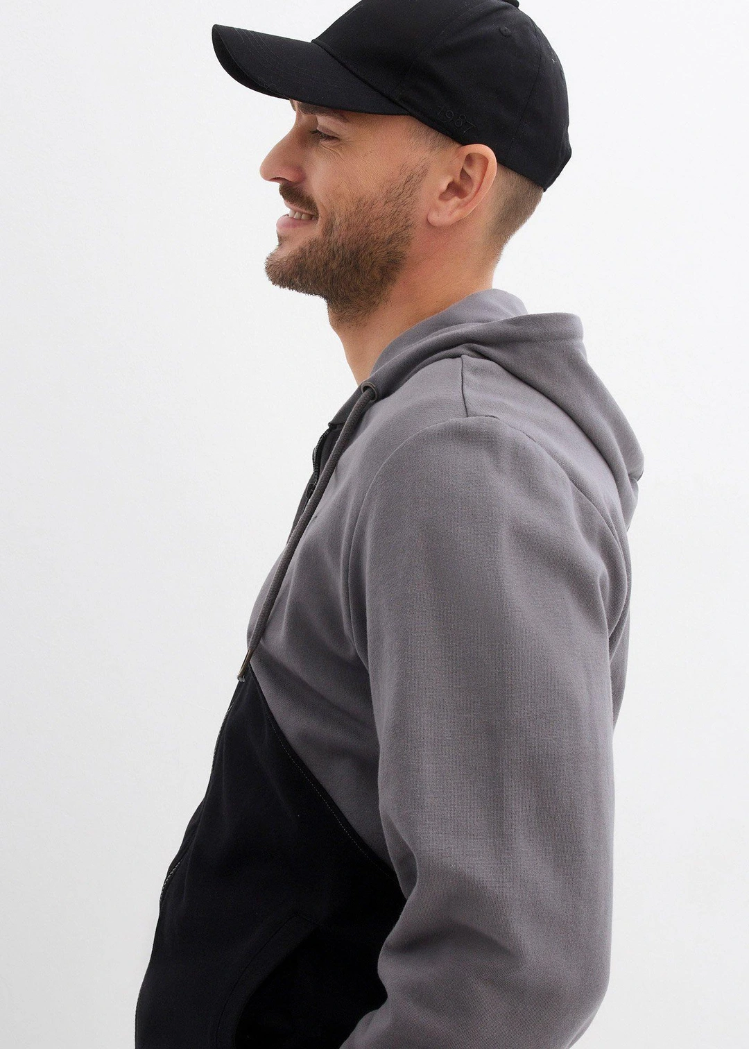 Sweat zippé à capuche 100% coton - 3