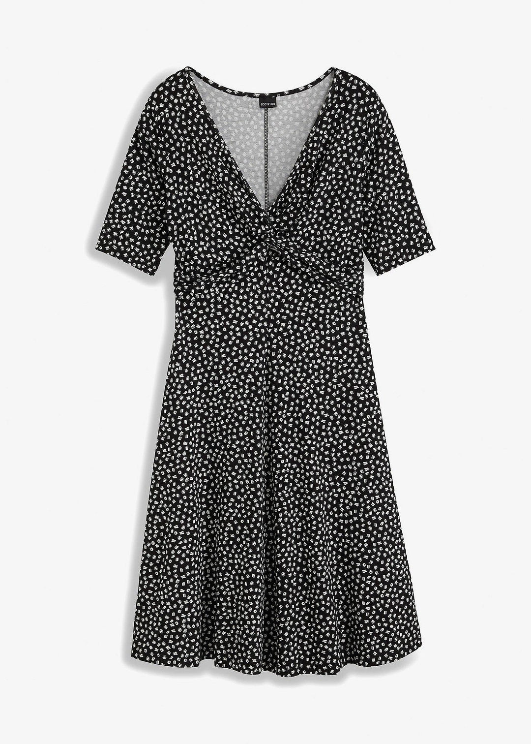Robe drapée en jersey viscose doux