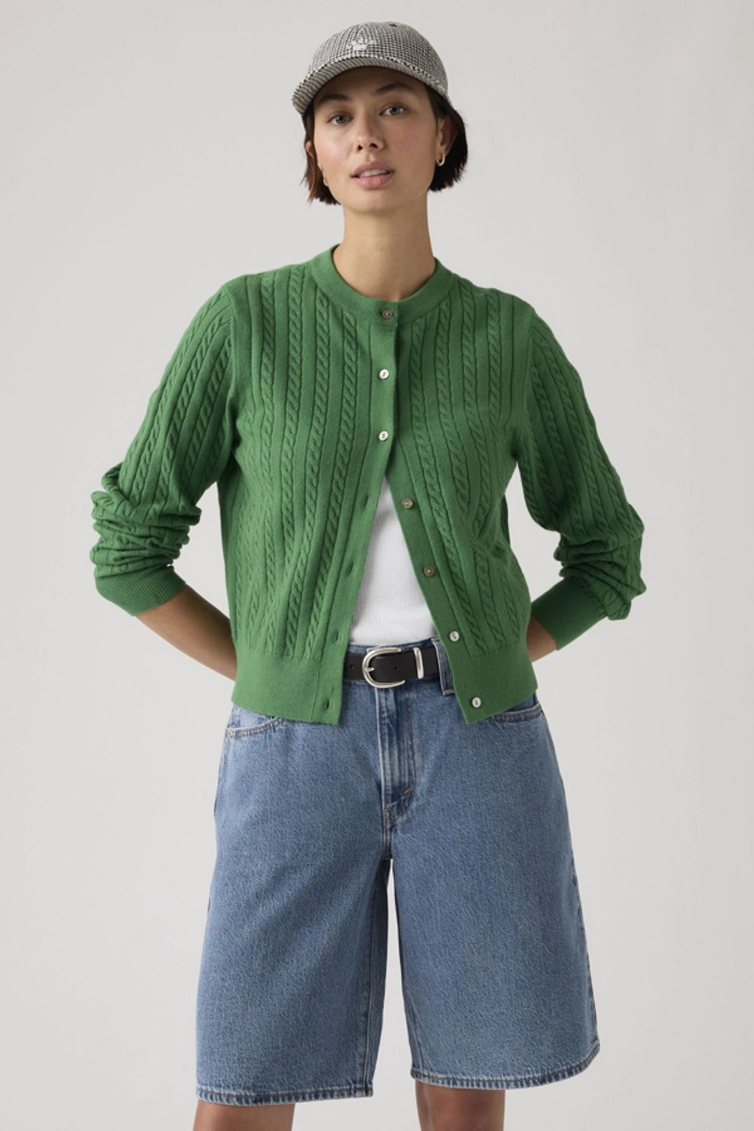Levi's Cardigan Col Rond Supersoft - Femme - Neutral / Paris Stripe Curds Whey Triblend - XS