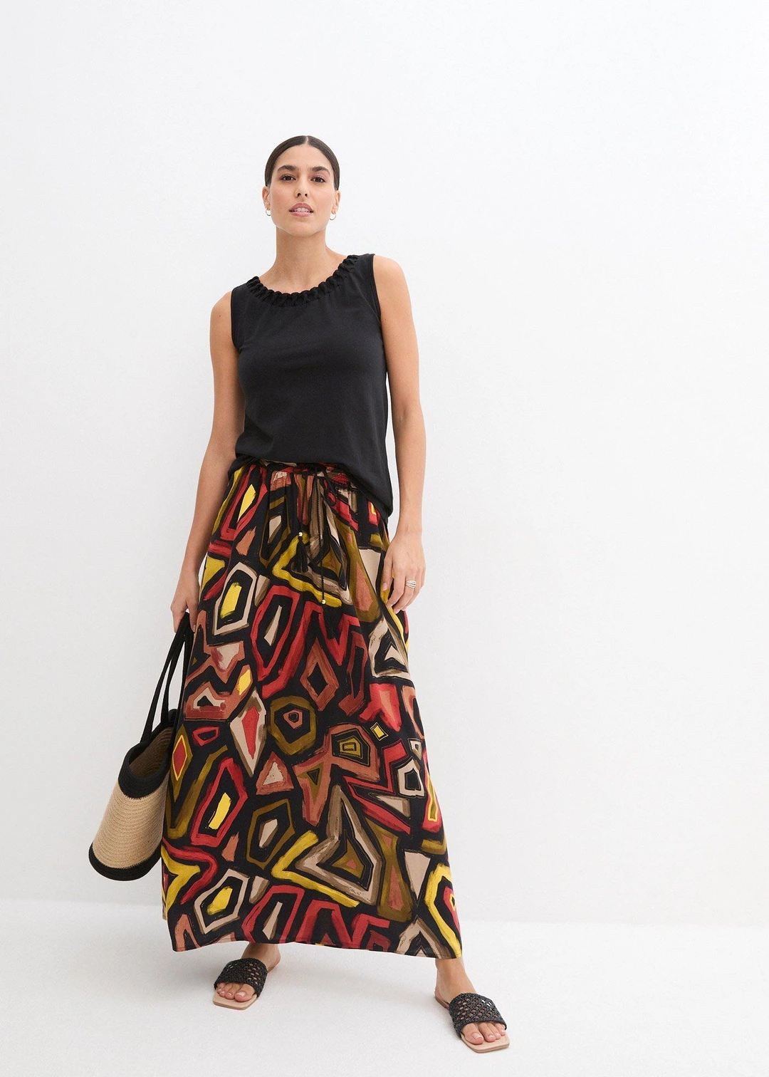 Jupe longue en viscose fluide - 2