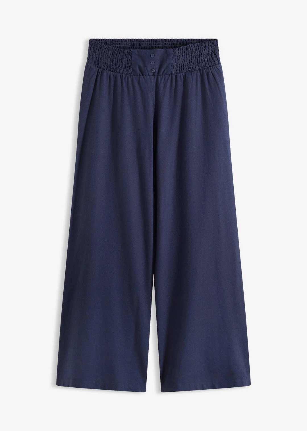 Pantalon large et léger à pinces en lin mélangé