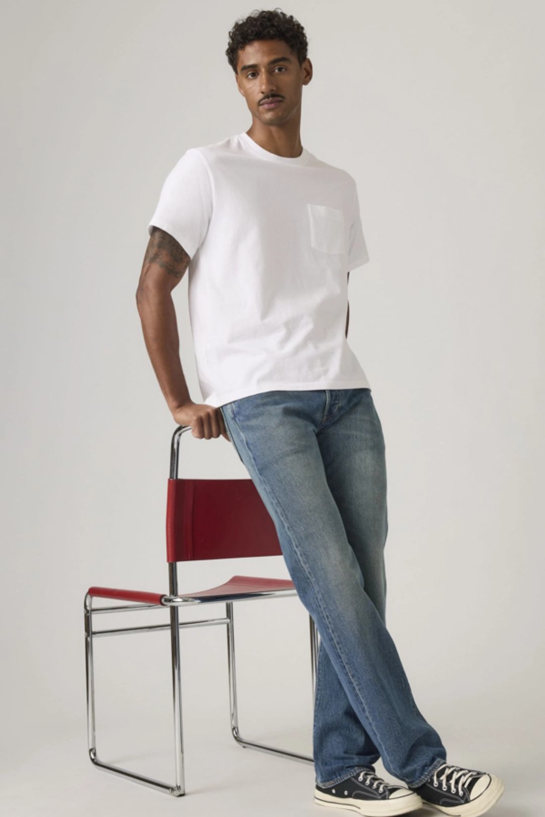 Levi's T Shirt À Poche Essential - Homme - Blanc / Bright White - 2XL - 2