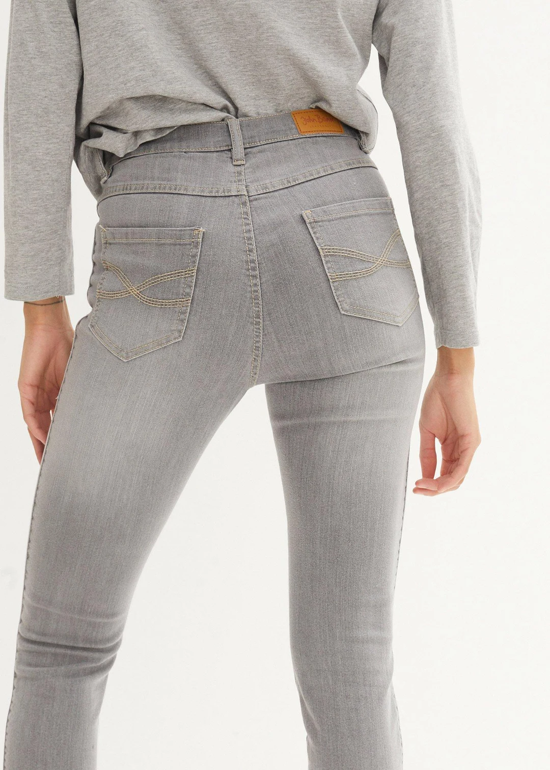 Jean skinny 7/8 taille mi-haute, extensible
