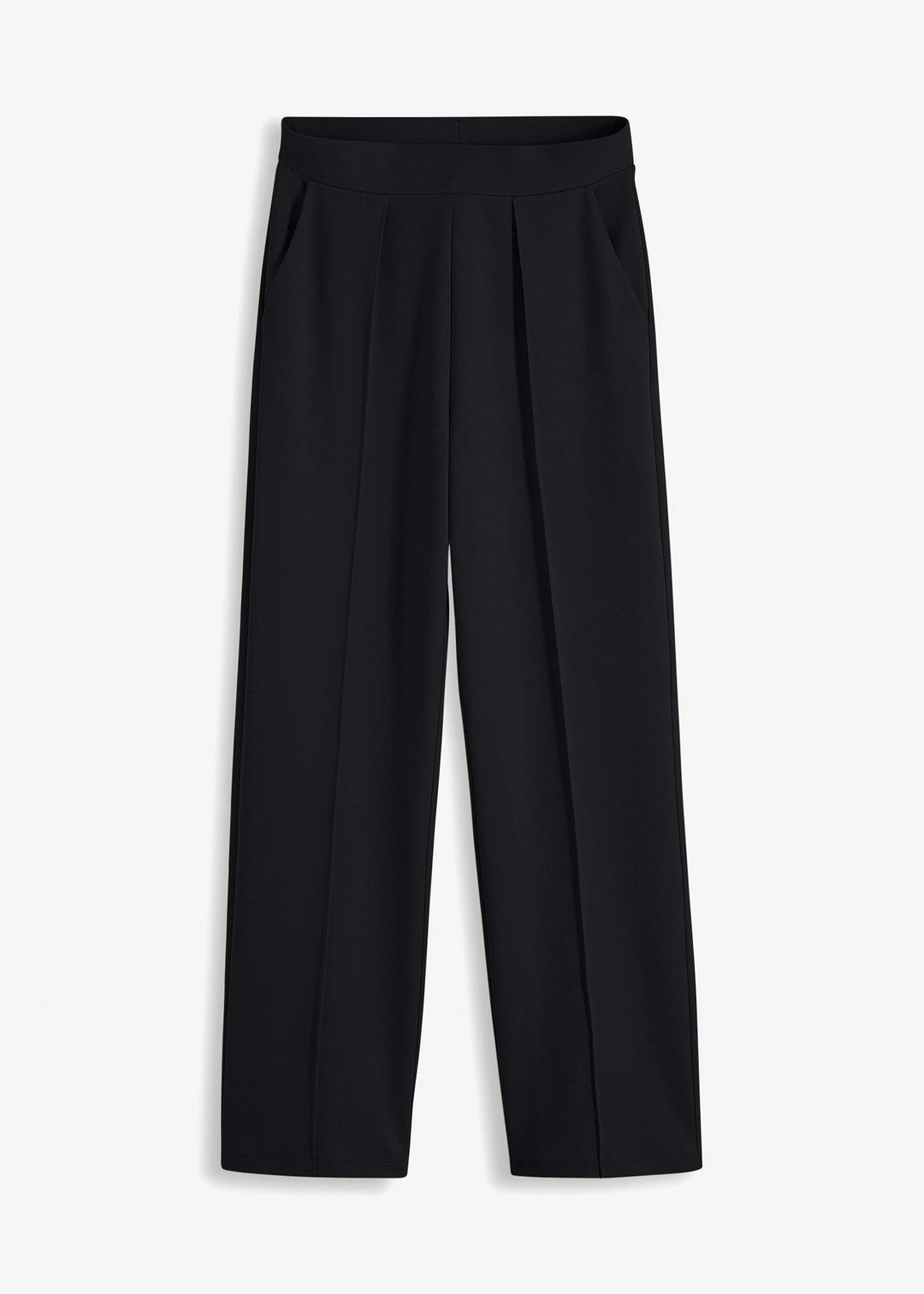 Pantalon élastiqué en interlock épais
