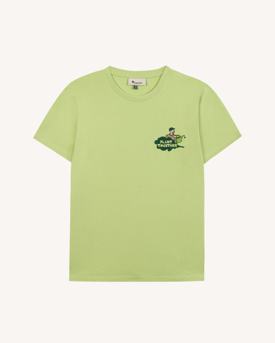 T-shirt vert anis coton - ARCY - 2