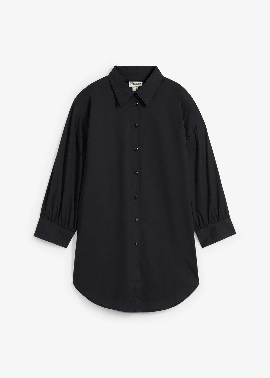 Chemisier oversize en coton, manches 3/4