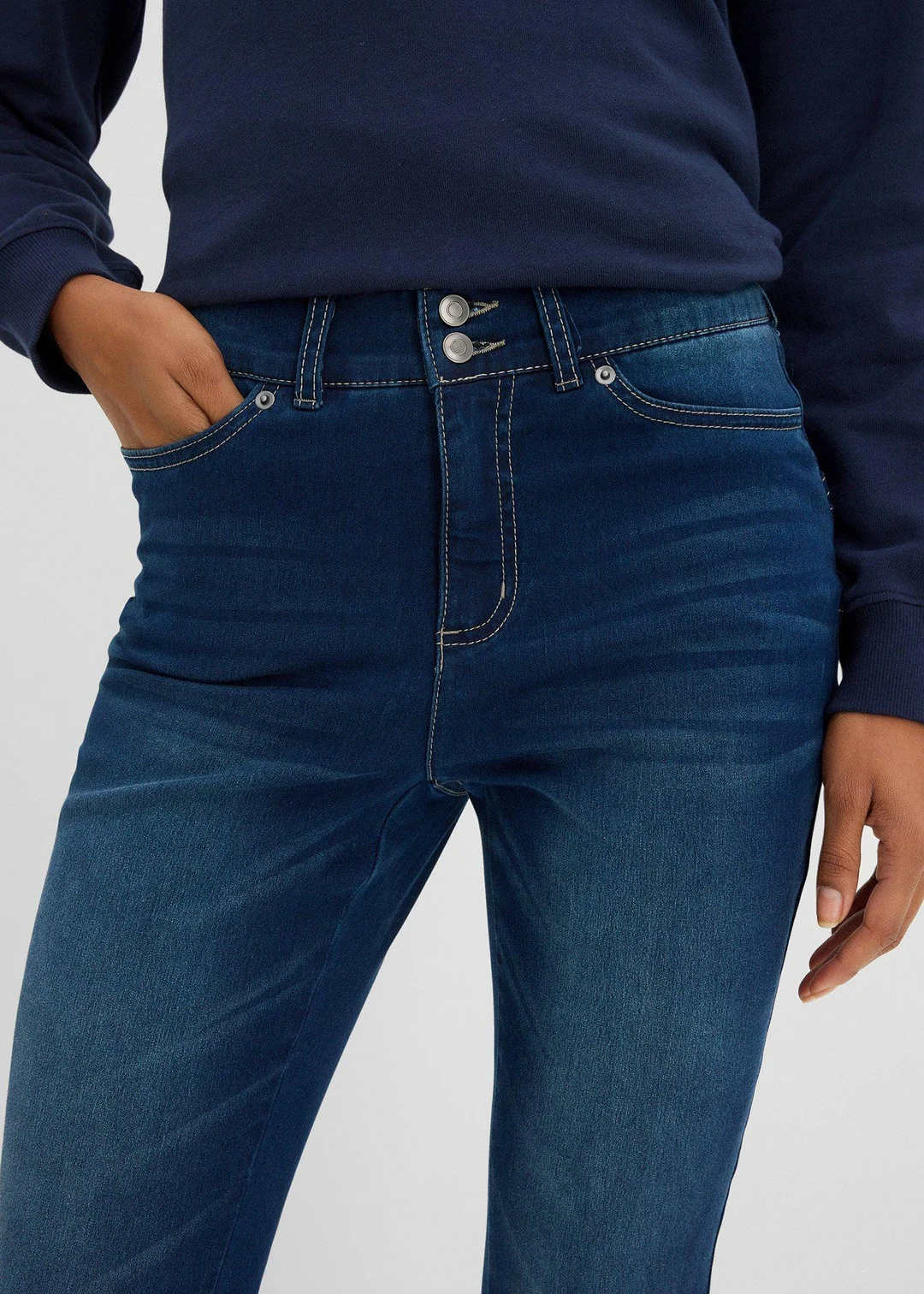 Jean bootcut taille mi-haute, sculptant - 3