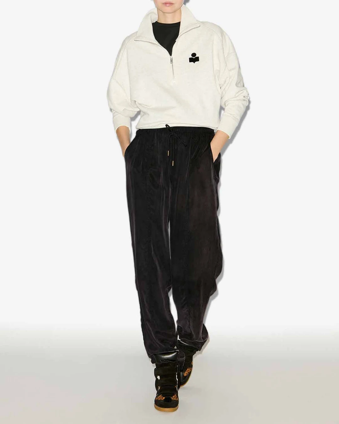 Pantalon Zaylee - Femme - Noir Délavé - Taille 34 - Marant Étoile - 4
