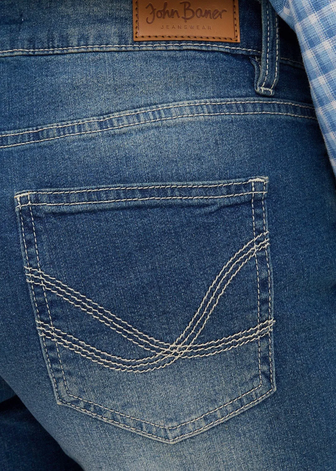 Lot de 2 shorts en jean slim, taille mi-haute - 3