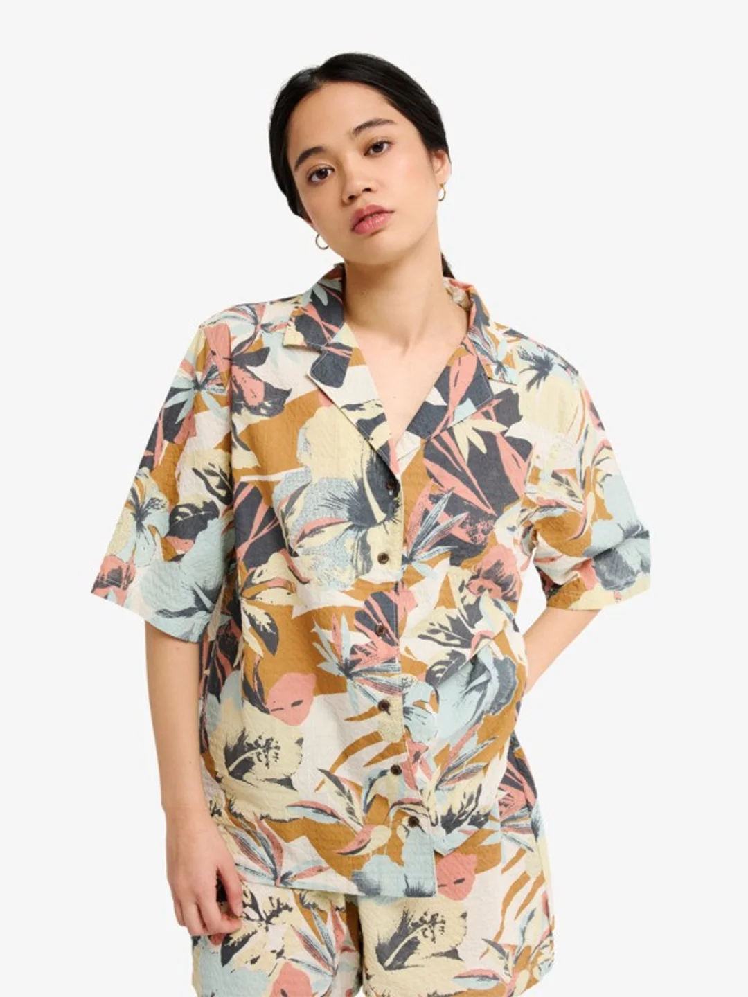 Ludden - Chemise manches courtes pour Femme Vert