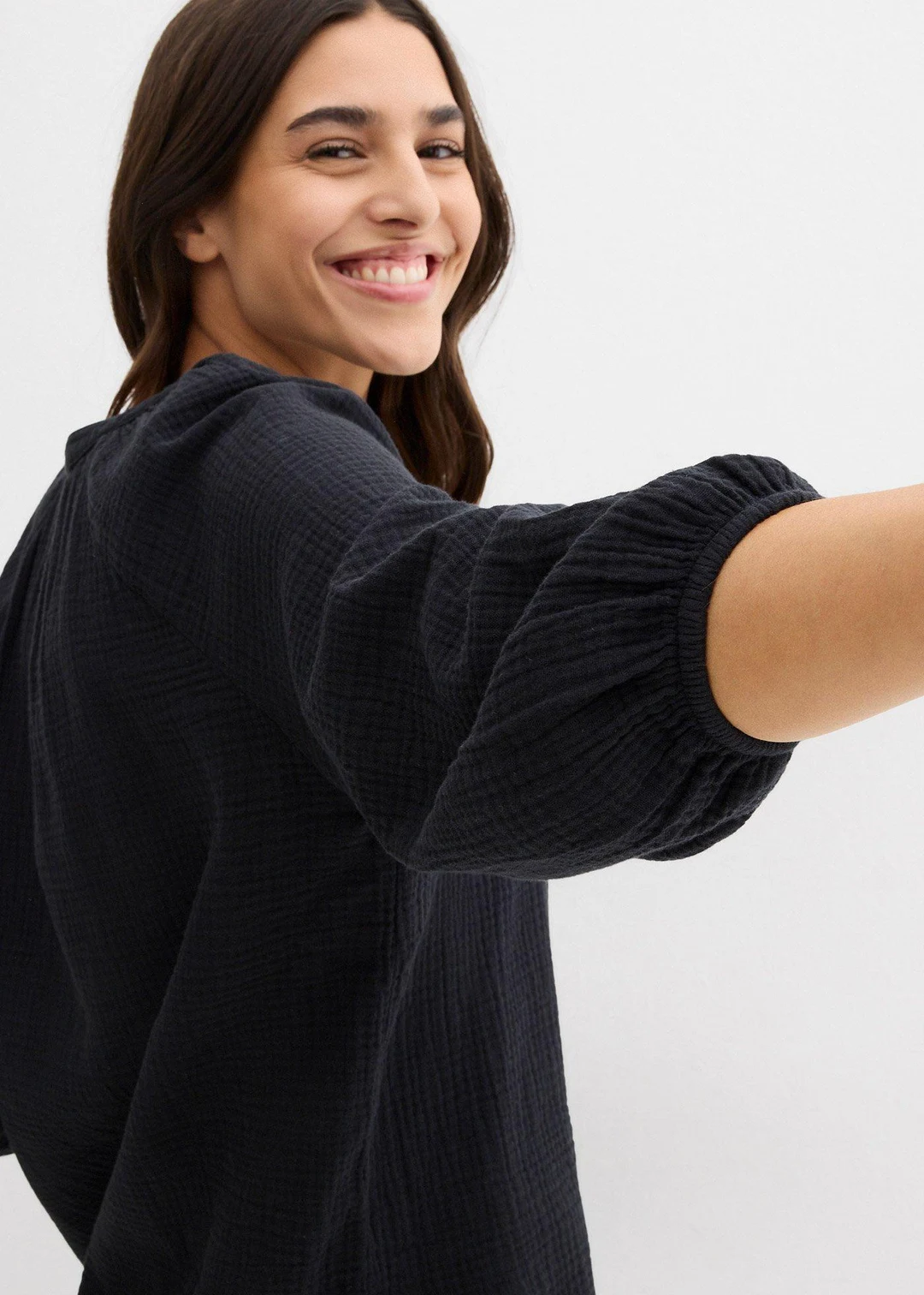 Blouse oversize en gaze de coton - 3