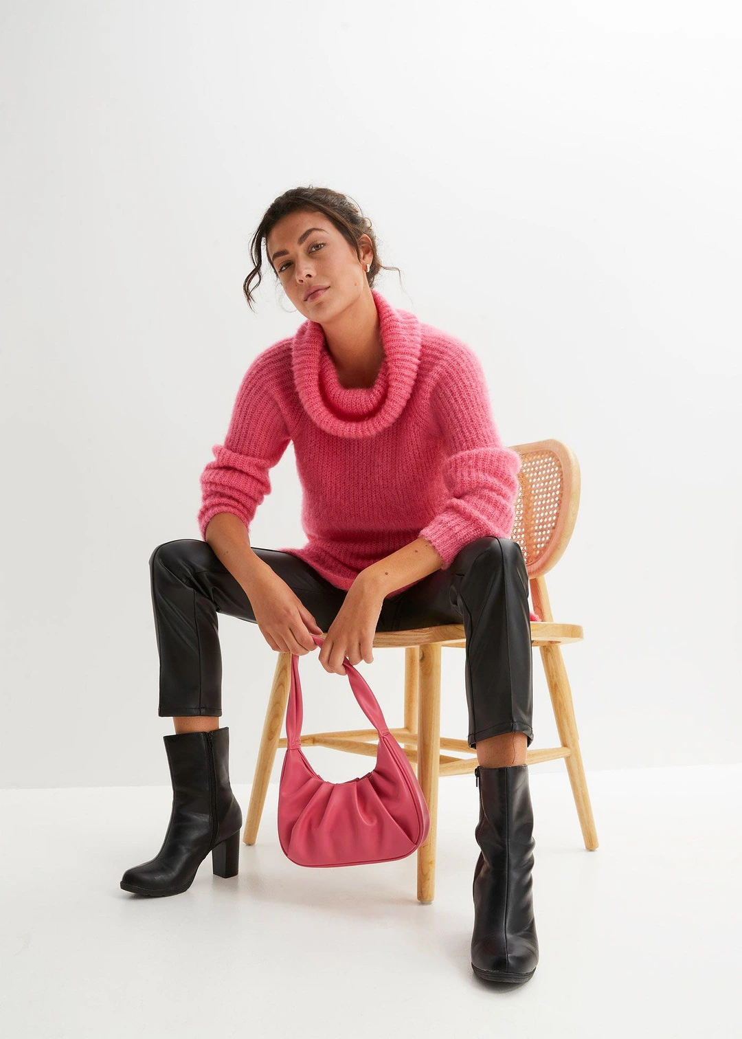 Pull col roulé oversize