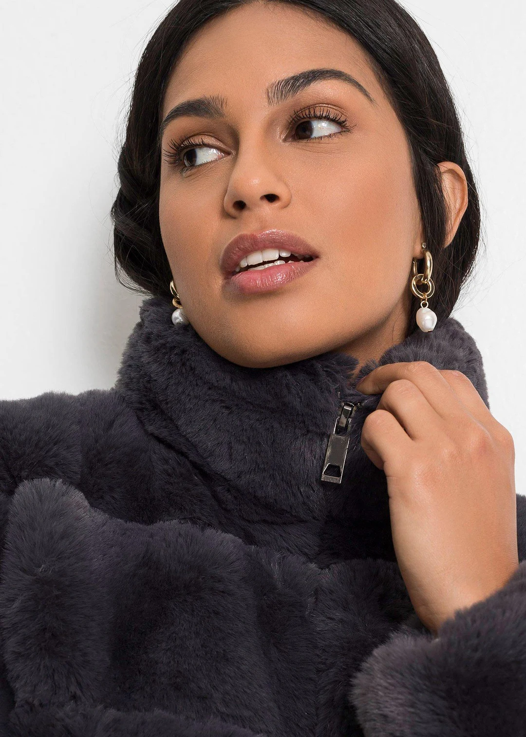 Veste zippée en peluche - 3