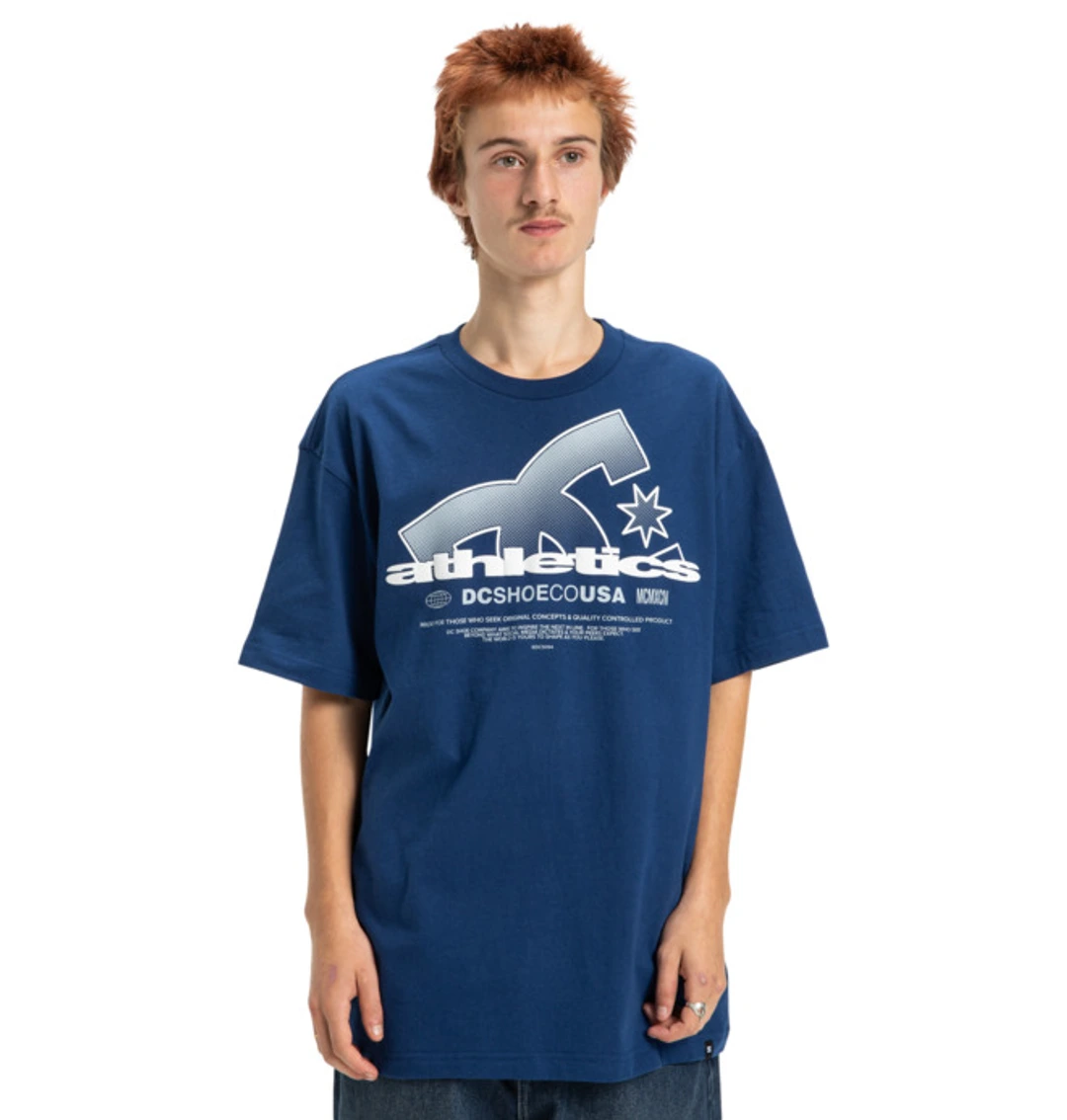 Slathletic - T-shirt à manches courtes Bleu Homme