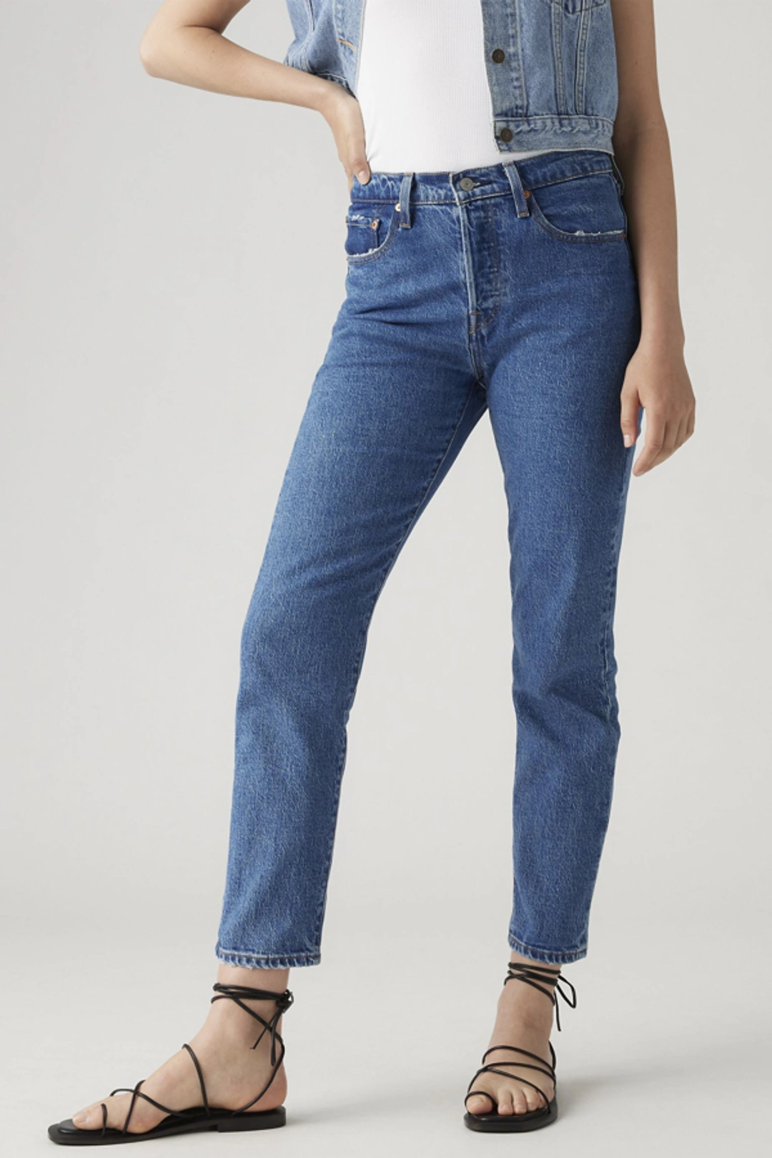 Levi's Jean Coupe Courte 501 - Femme - Noir / Black Sprout - 34X28 - 2