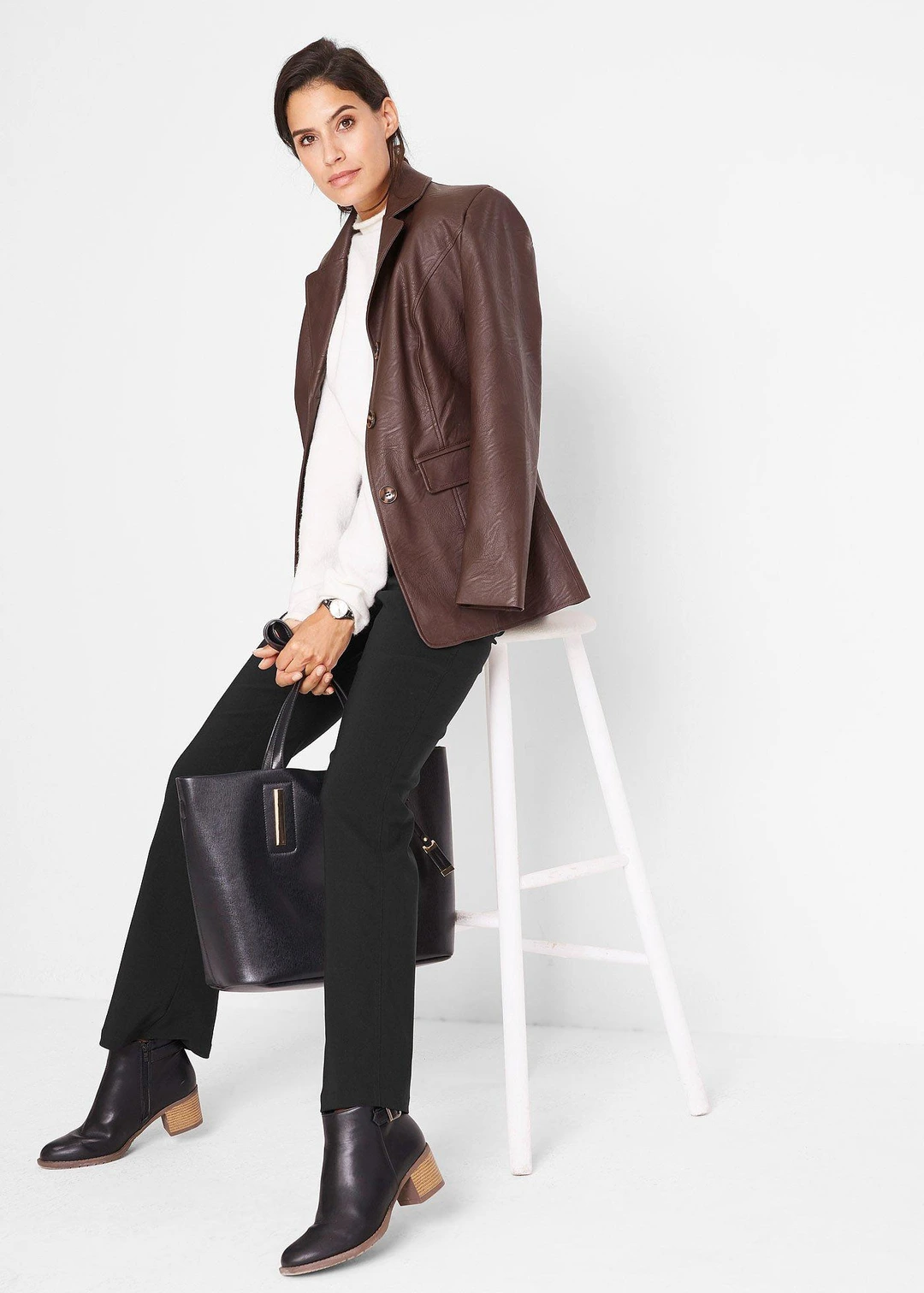 Pantalon extensible avec viscose