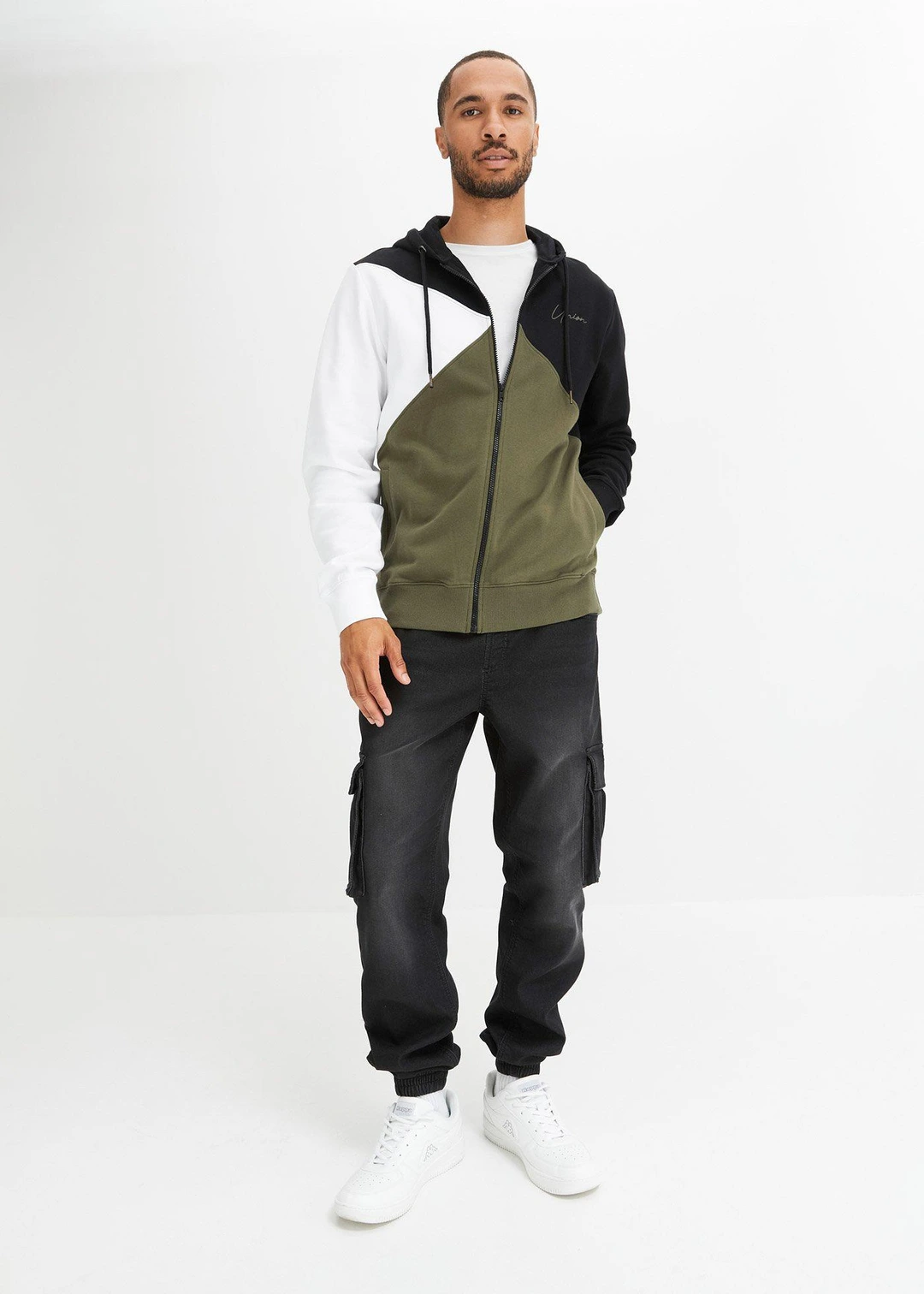 Sweat zippé à capuche 100% coton - 2