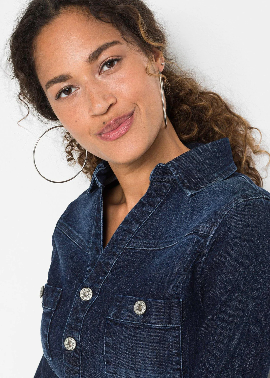 Robe en jean avec ceinture - 3