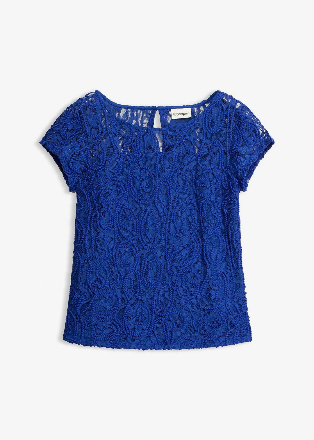 Blouse manches courtes en dentelle