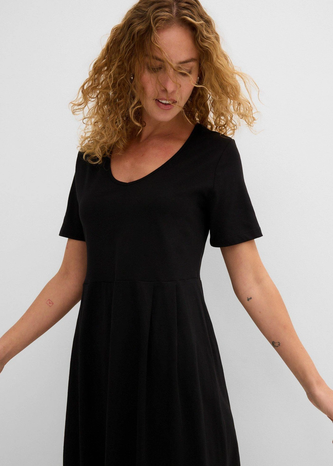 Robe midi en jersey coton - 3