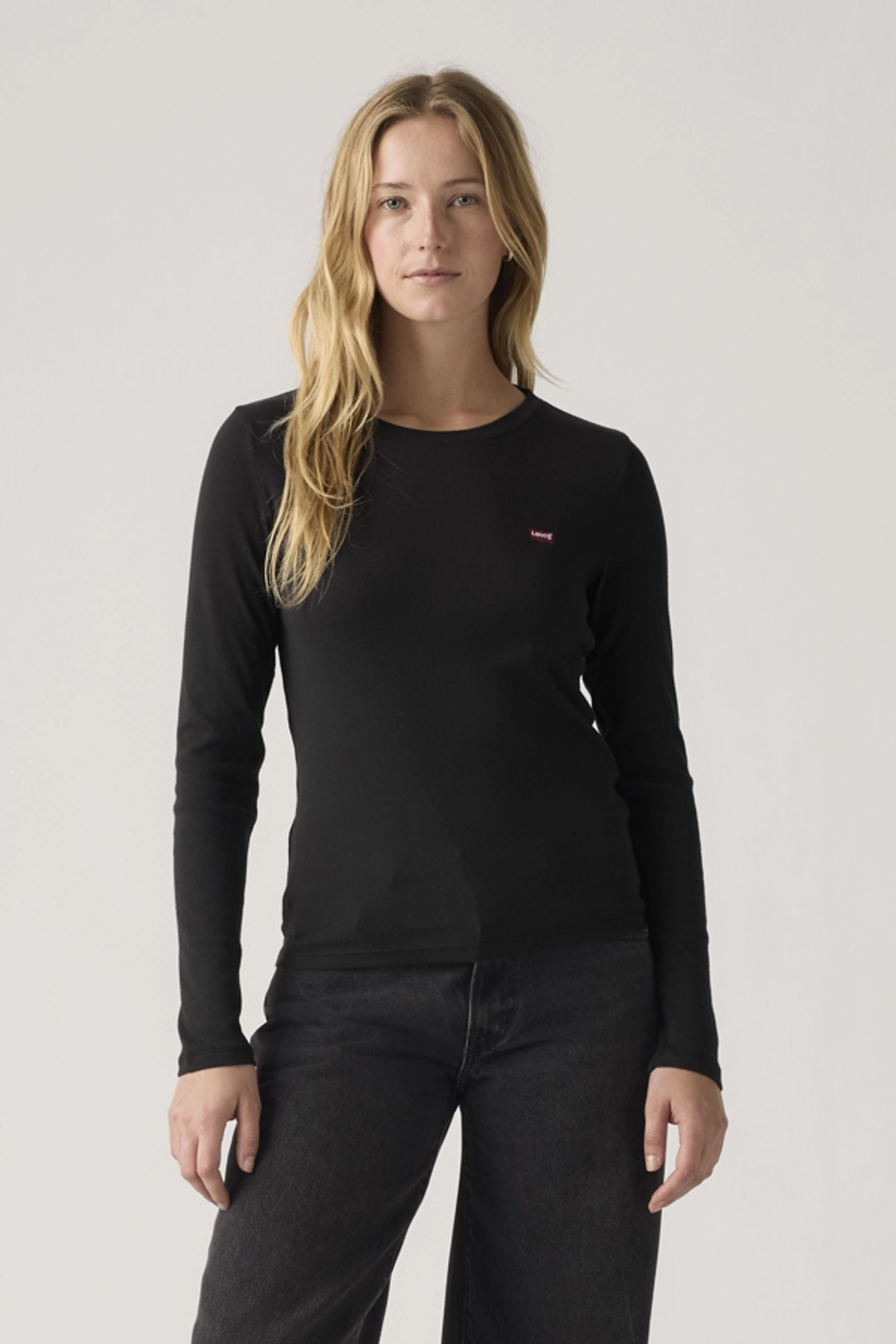 Levi's T Shirt Manche Longue Essential (lot De 2) - Femme - Multicolore / 2 Pack Tee White + & Anthracite Night - 2XS - 2