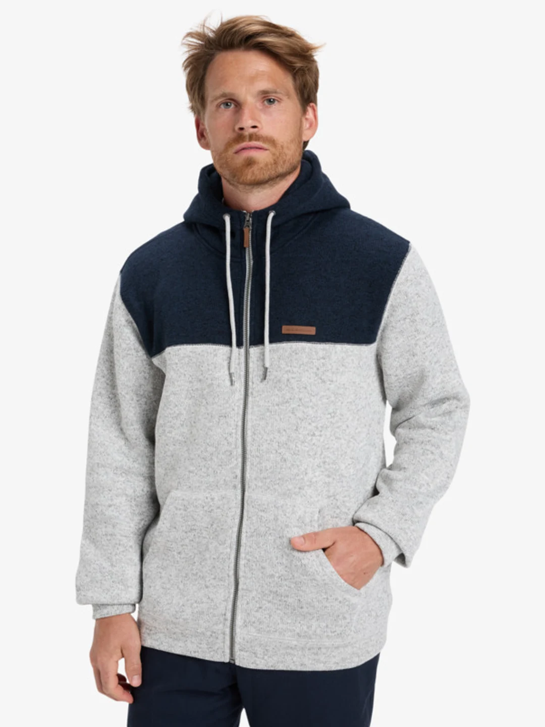 Keller Block Zip - Sweat à capuche zippé pour Homme Gris