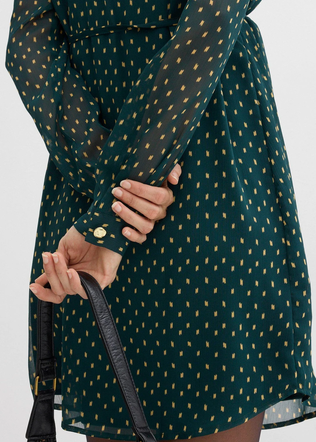 Robe de grossesse et d’allaitement en voile imprimé - 3