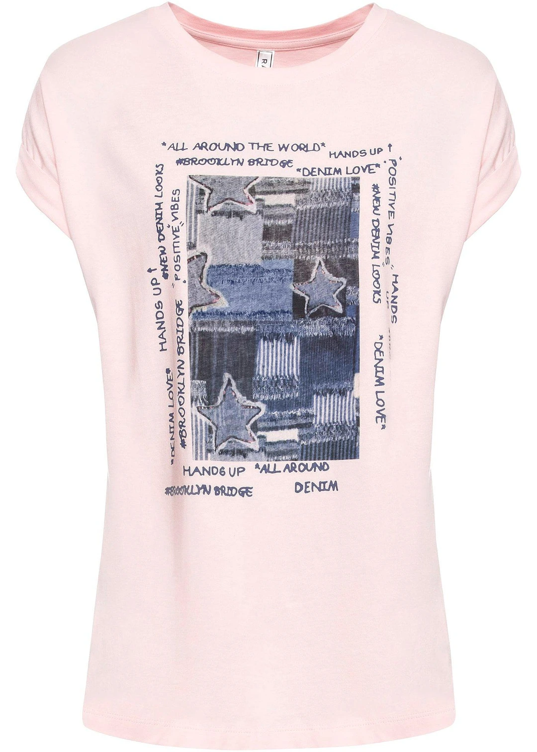 T-shirt doux en viscose mélangée