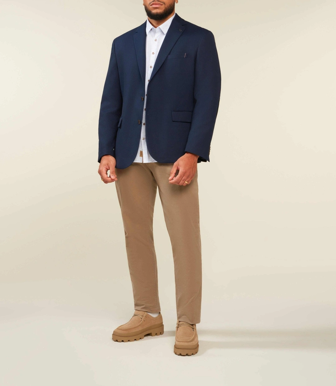 IZAC - Veste 2 boutons poches plaquées marine DEVABT