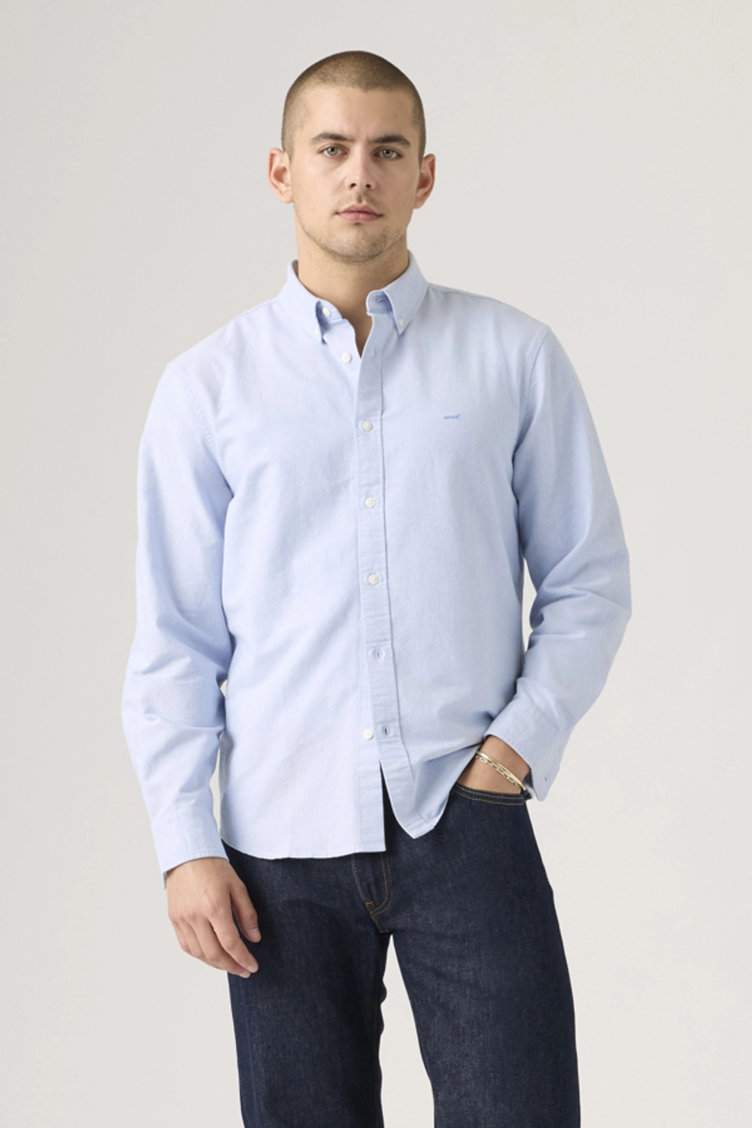 Levi's Chemise Col Boutonné Authentic - Homme - Bleu / Allure - 2XL - 2
