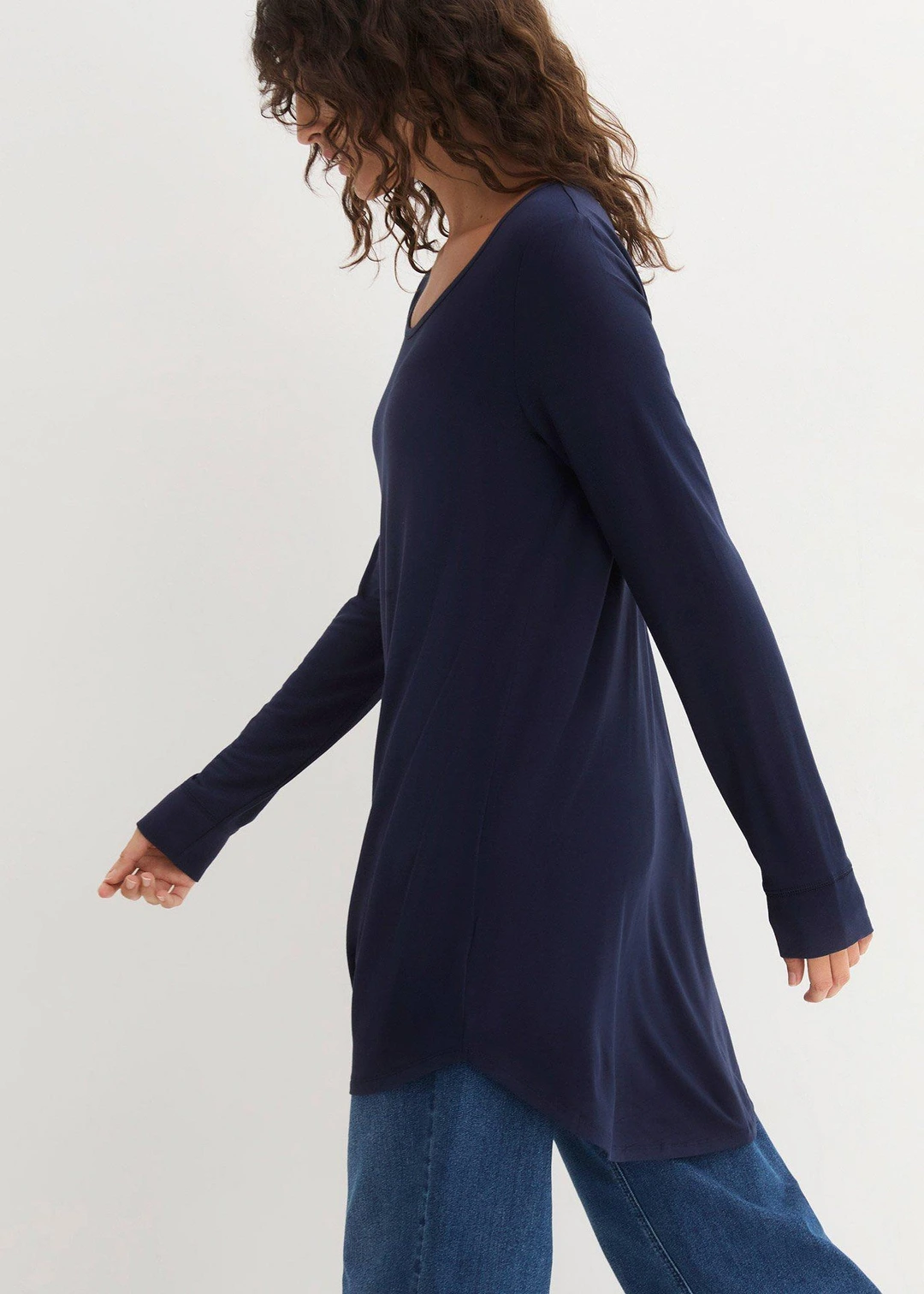 T-shirt viscose long, manches longues
