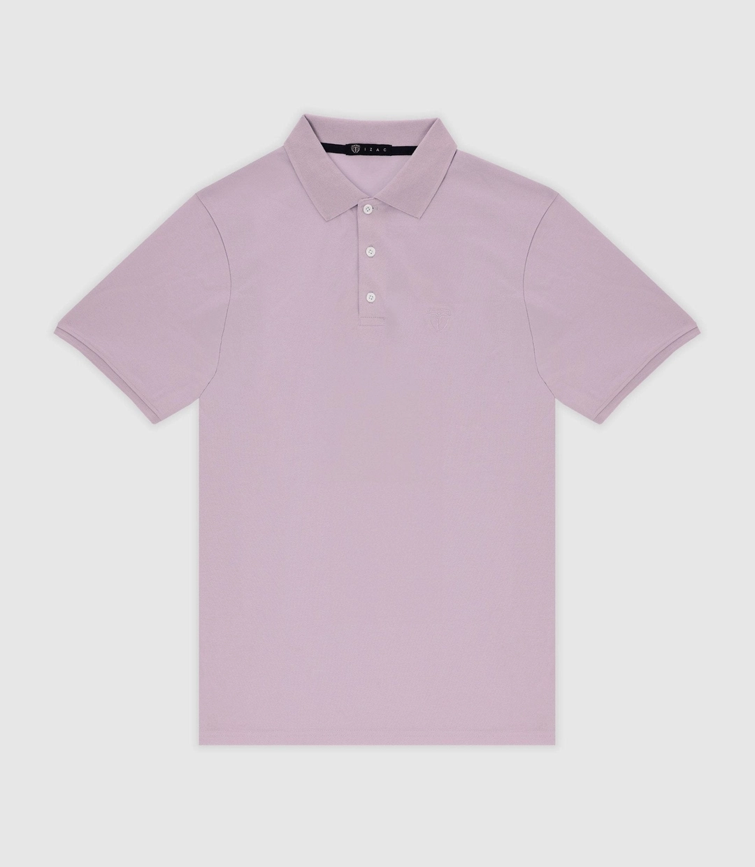 IZAC - Polo en maille piquée parme