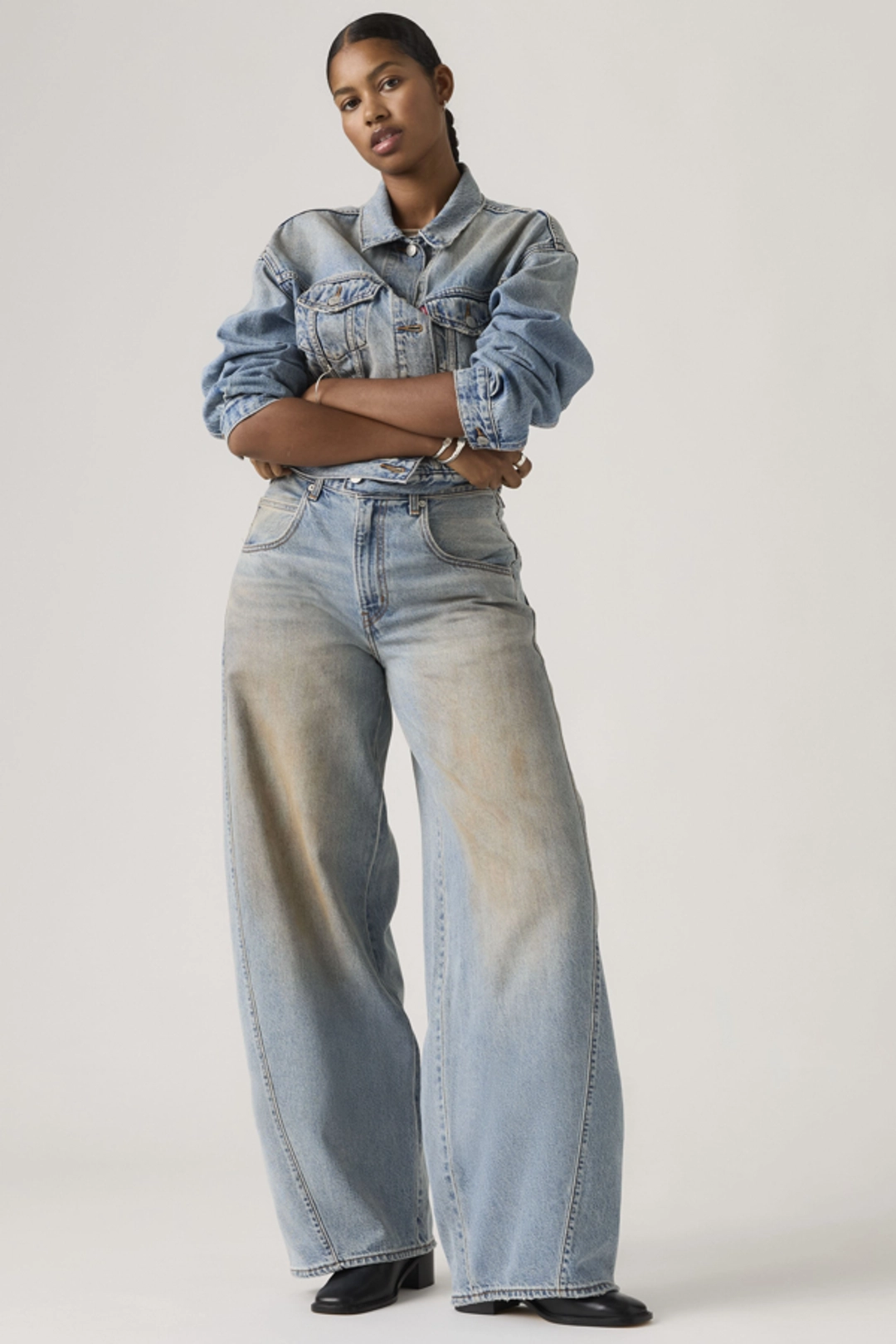 Levi's Jean Super Baggy Barrel - Femme - Noir / Open Mind - 29X32