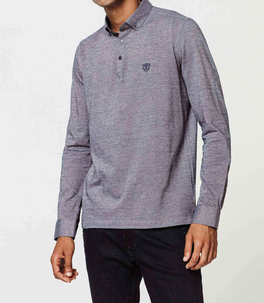 IZAC - Polo jersey gris