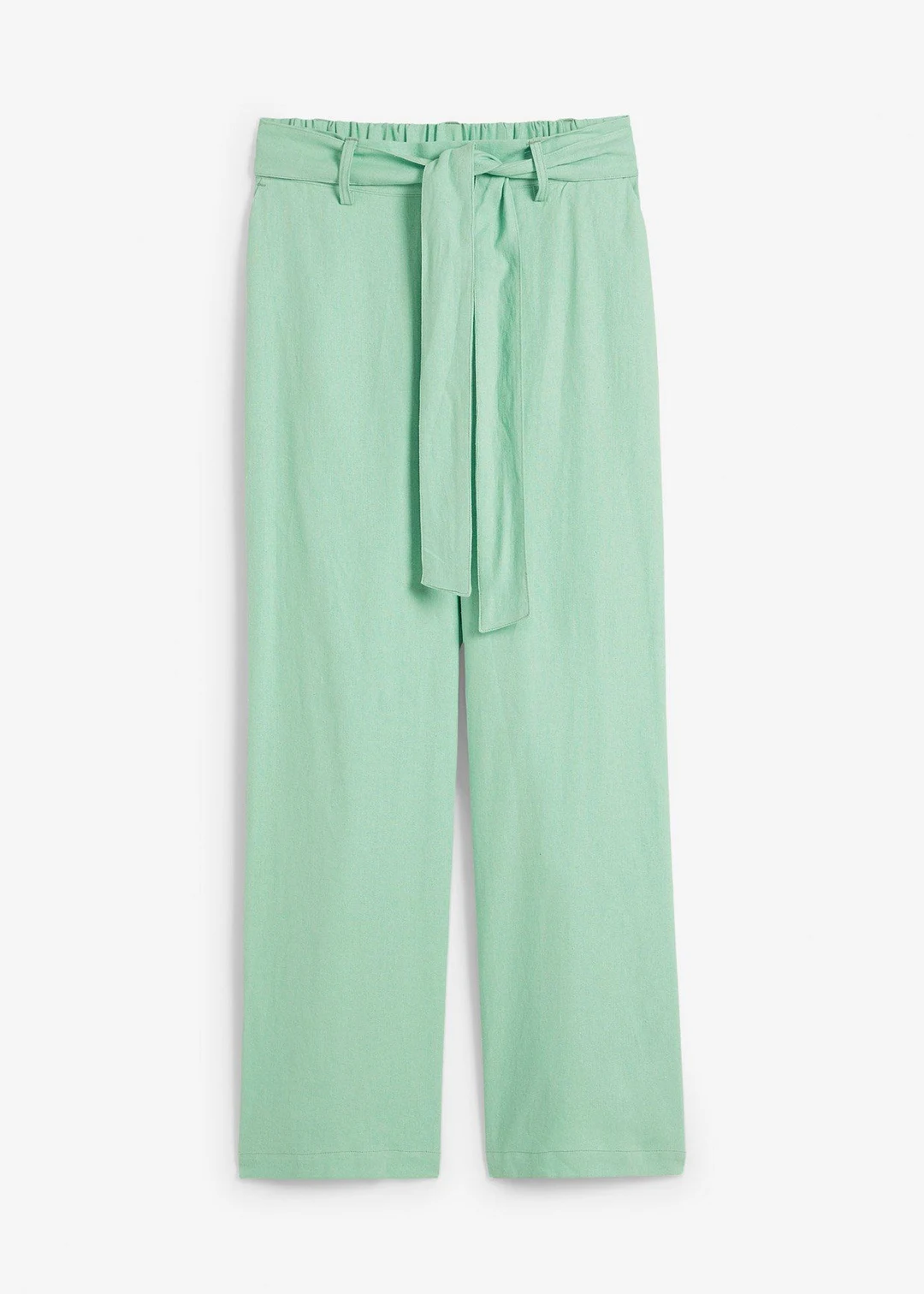 Pantalon large en lin mélangé