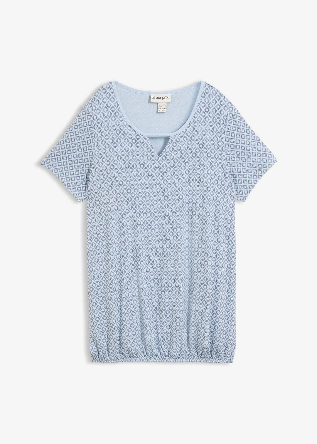 T-shirt à base élastiquée, manches courtes