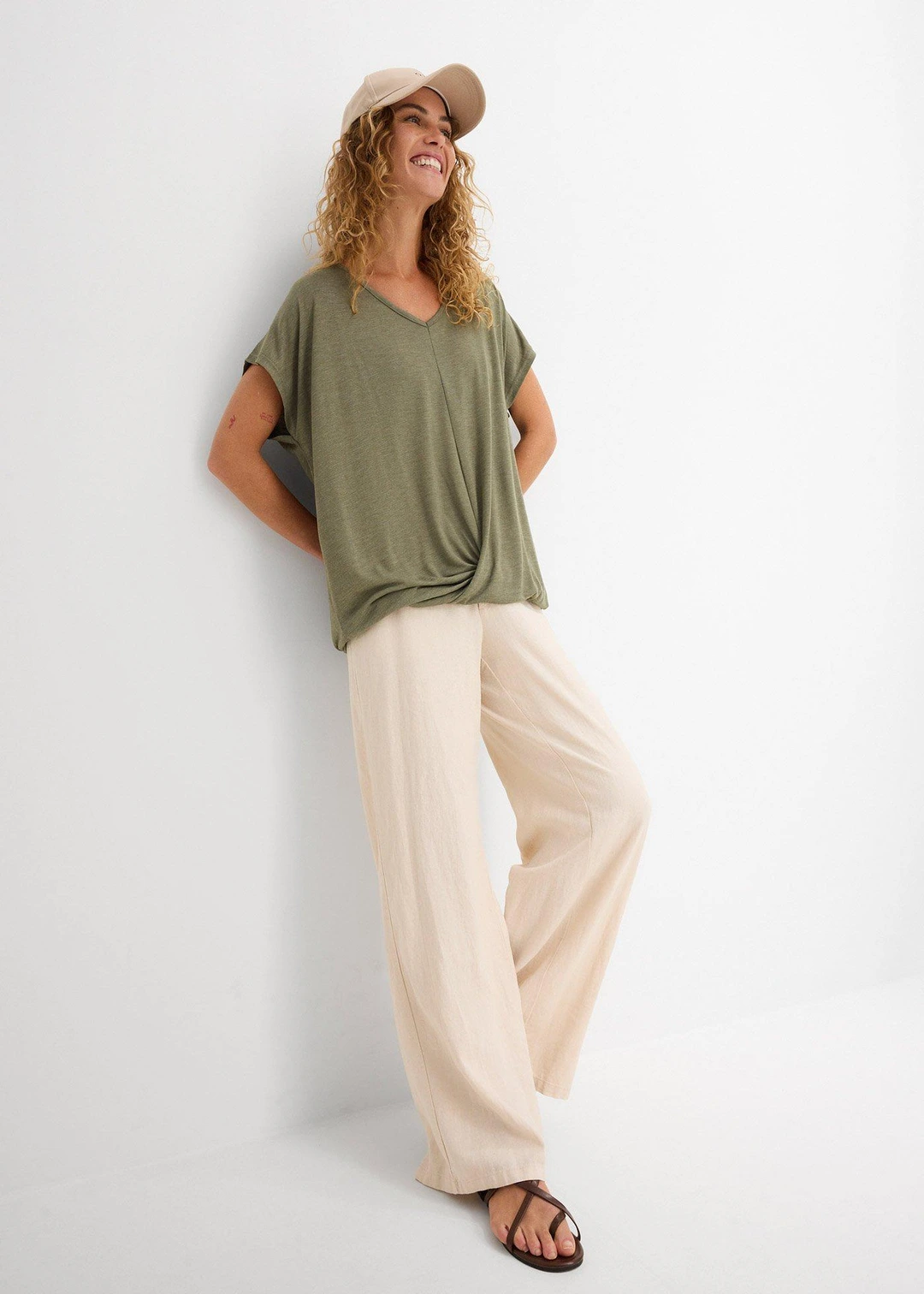 T-shirt en viscose mélangée