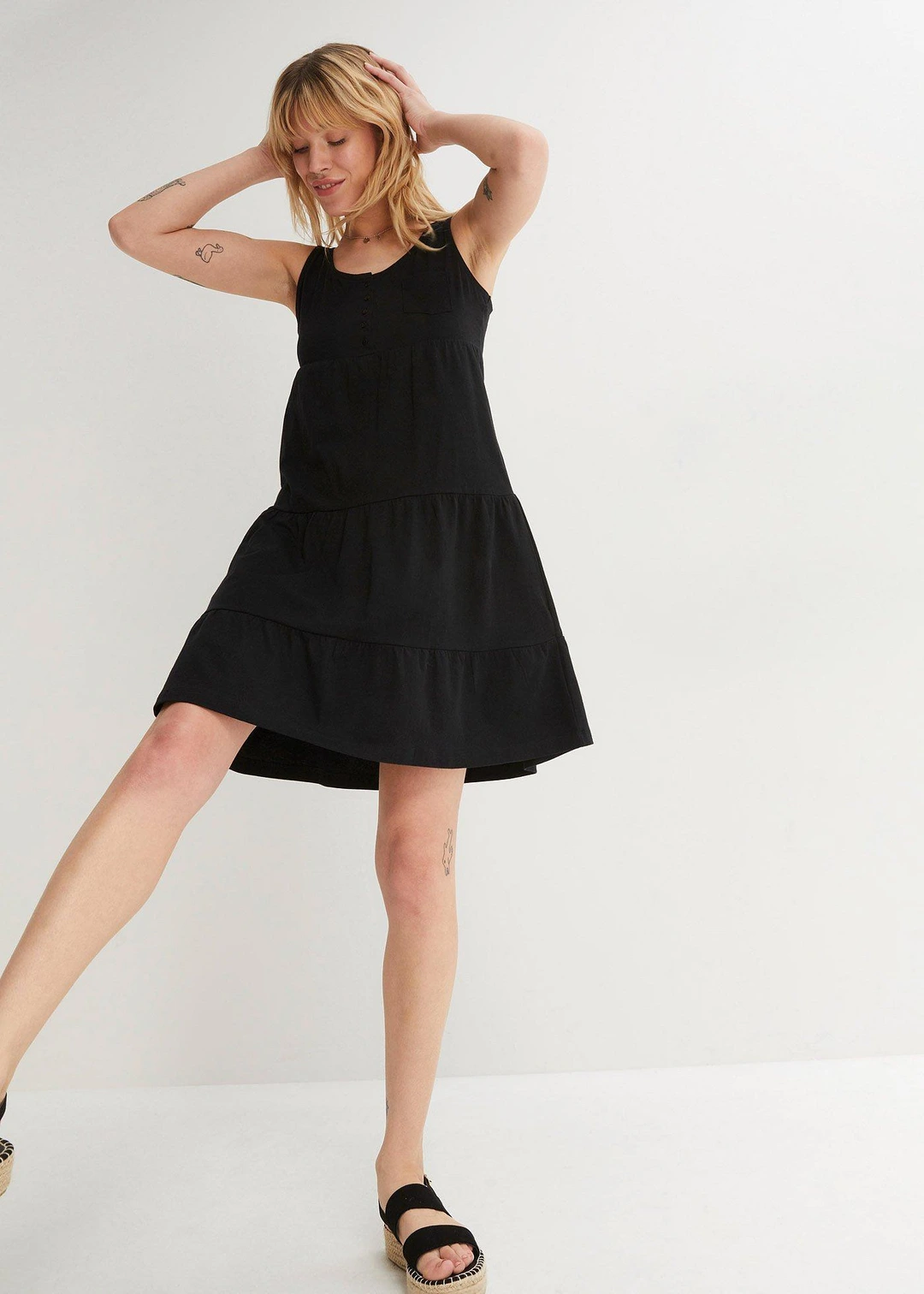 Robe courte en jersey coton - 2