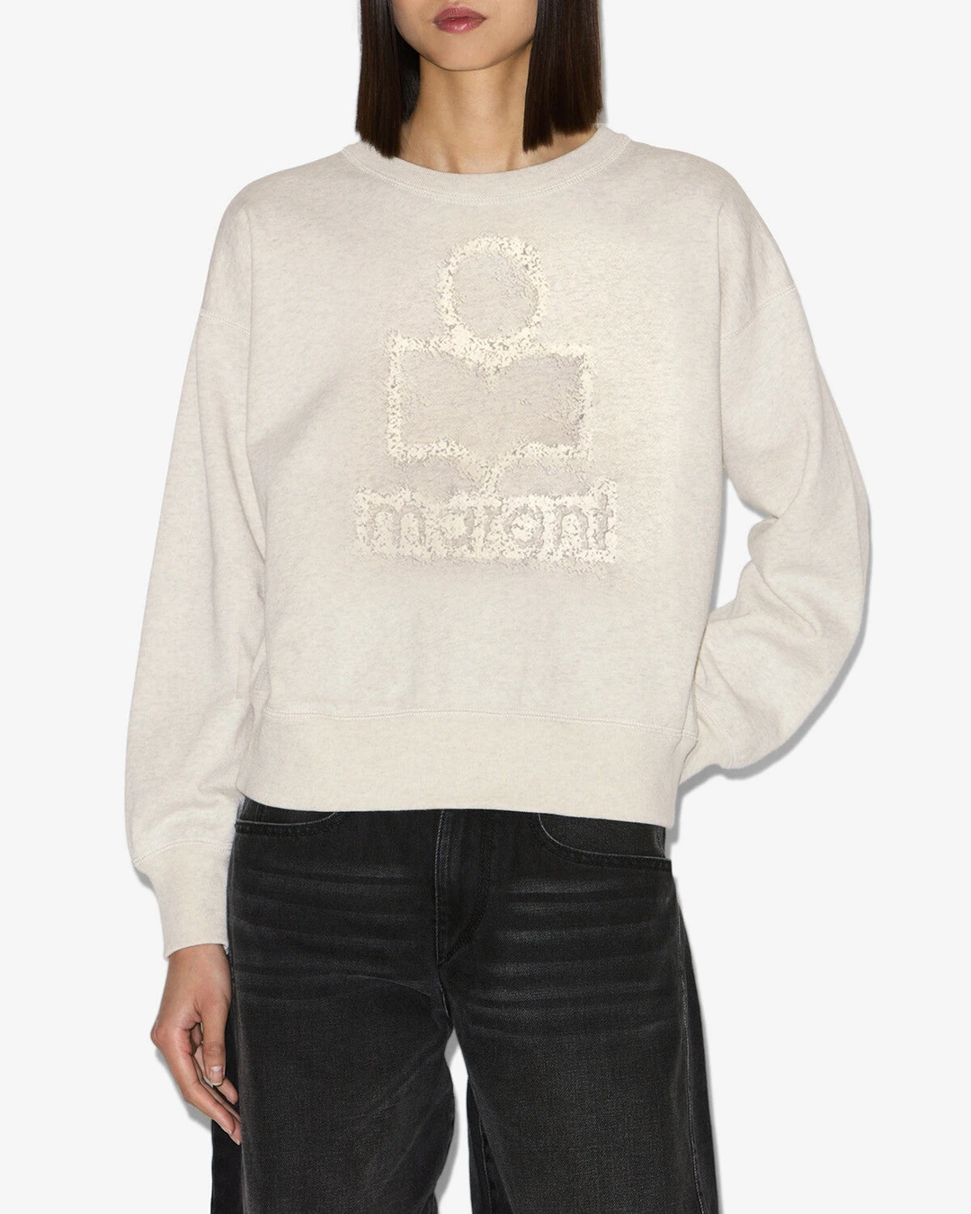 Sweatshirt Mobyli - Femme - Écru - Taille 44 - Marant Étoile - 5
